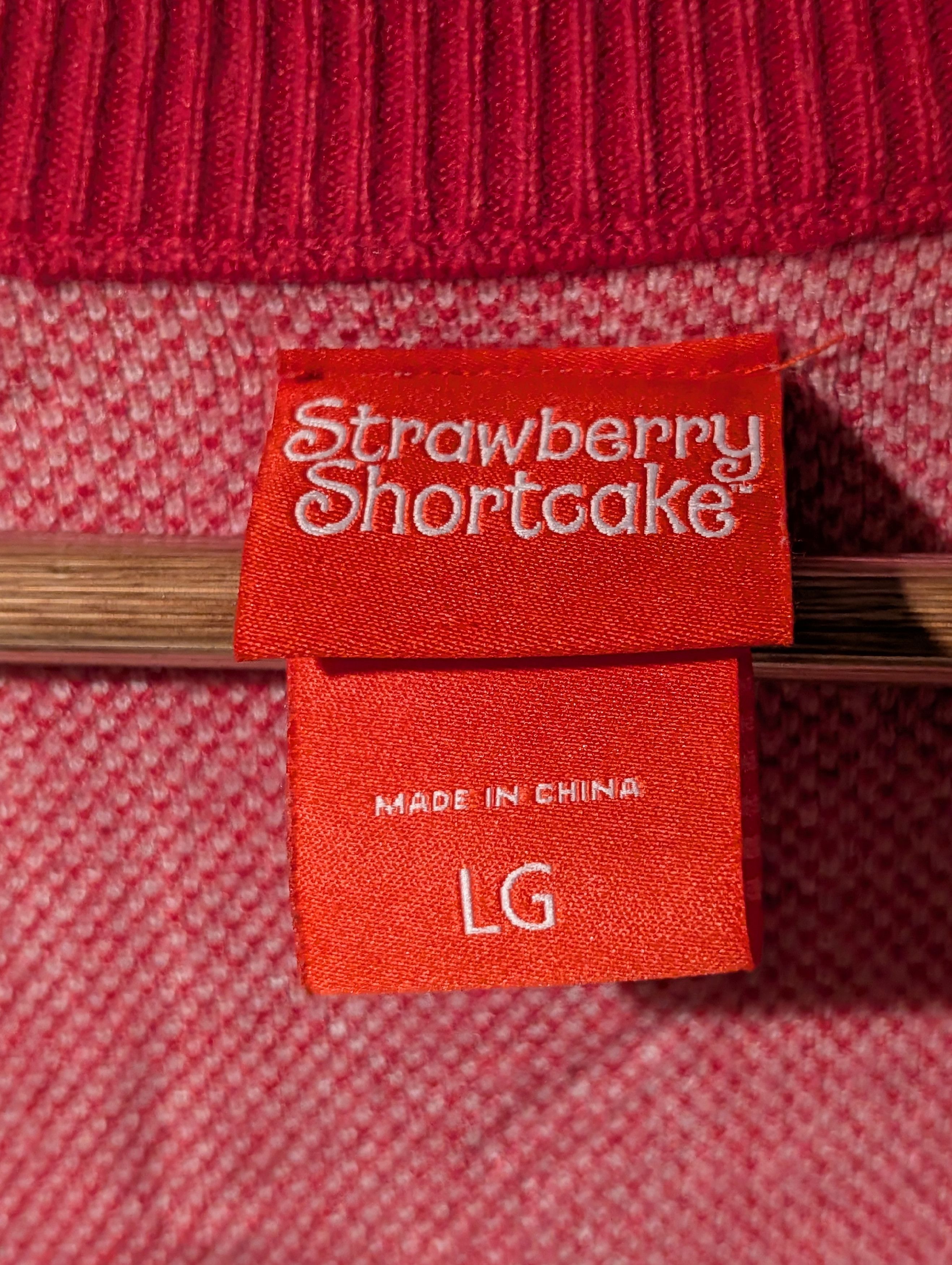 Strawberry Strawberry Shortcake Cardigan Sweater Pink Gingham Patchwork Size L / US 10 / IT 46 - 6 Thumbnail