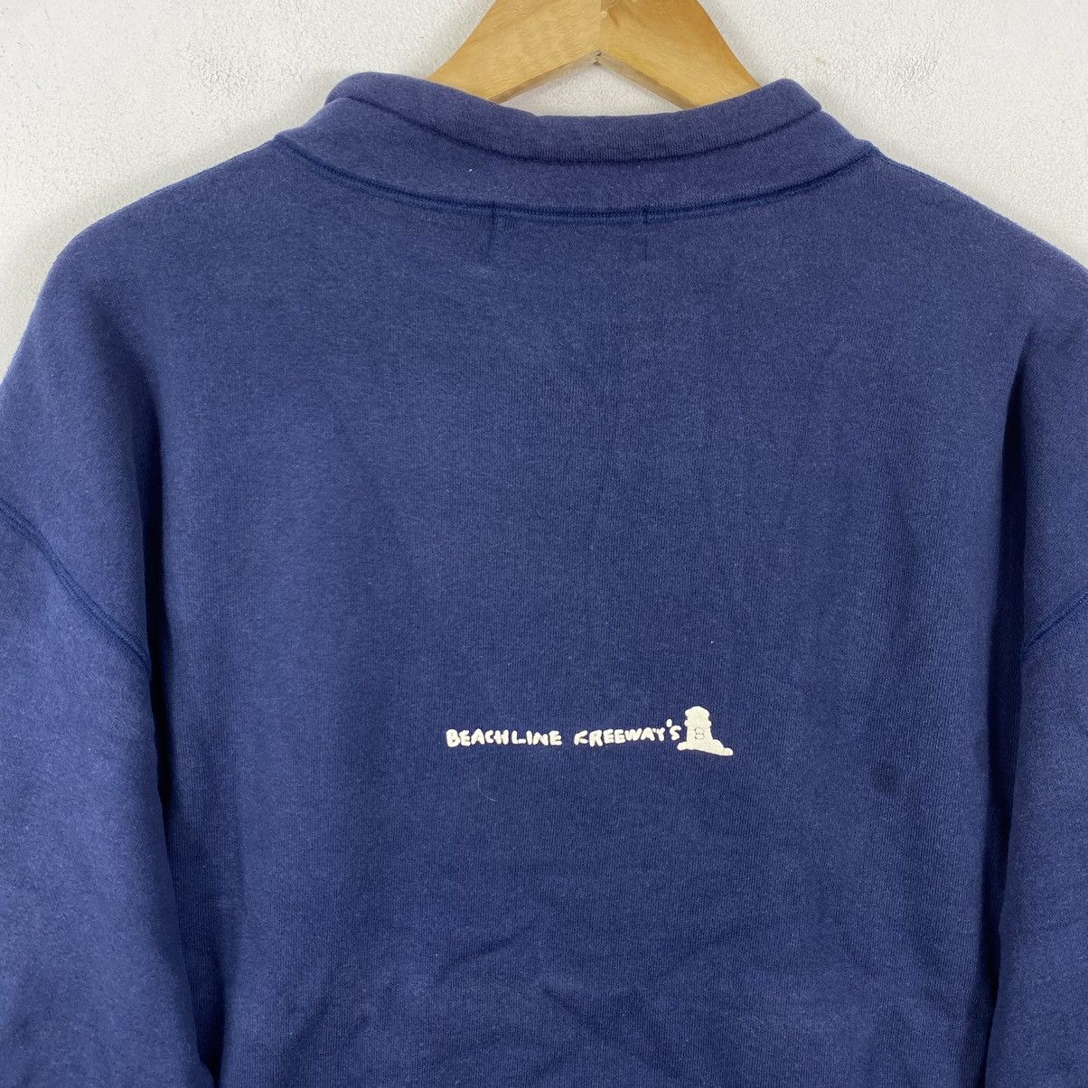 Vintage Vtg 90s Freeway Yokohama Japanese Streetwear 1/4 Zip L Navy Size US L / EU 52-54 / 3 - 7 Thumbnail