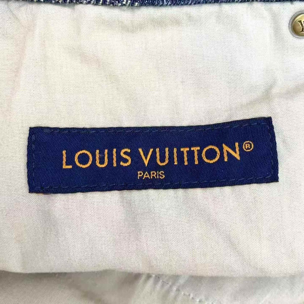 Louis Vuitton Louis Vuitton 33 Damier Denim Skate Pants Dark Blue Size US 33 - 7 Thumbnail