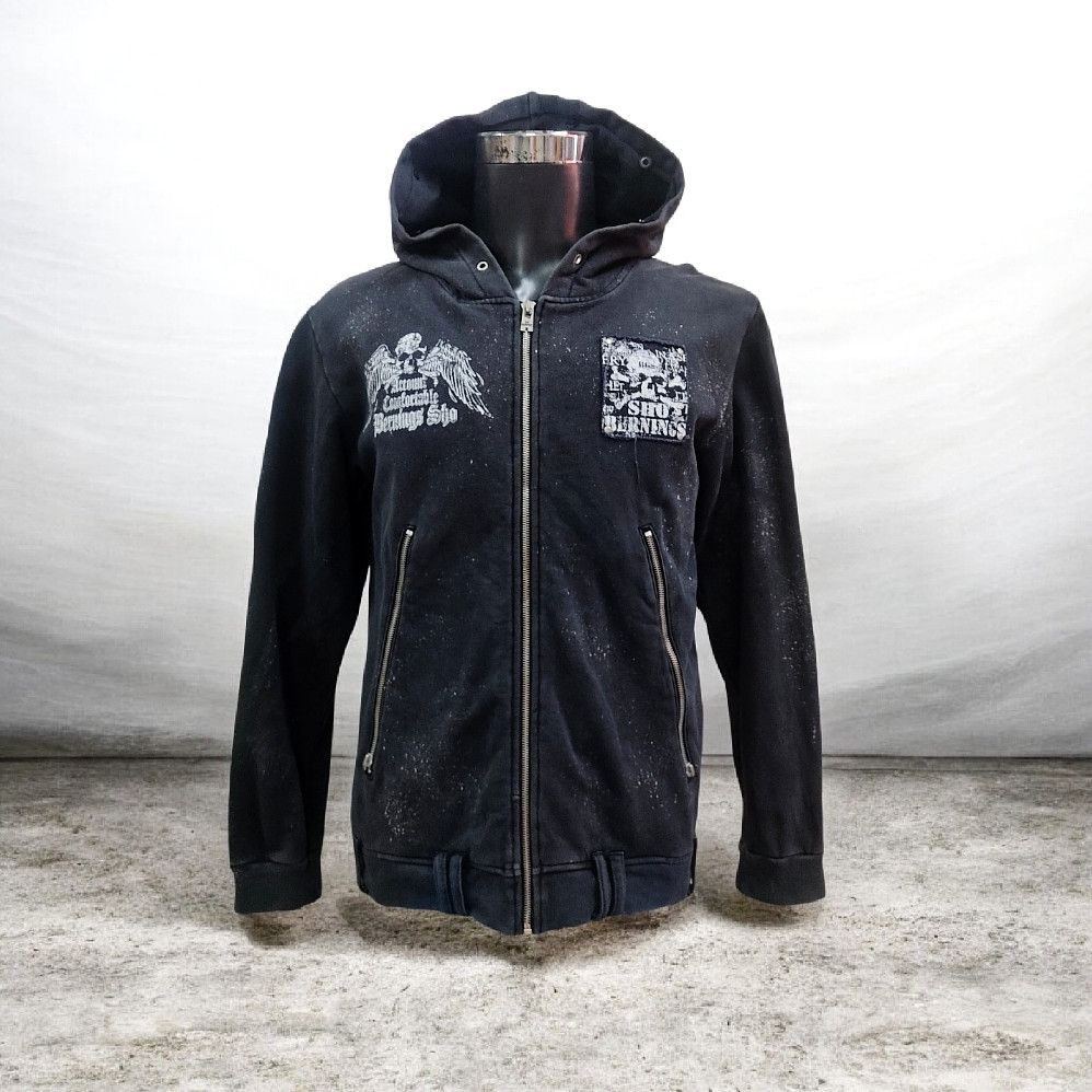 BERNINGS SHO Bernings Sho Rust Faded Punk Hoodie Sweatshirt Size US M / EU 48-50 / 2 - 2 Thumbnail