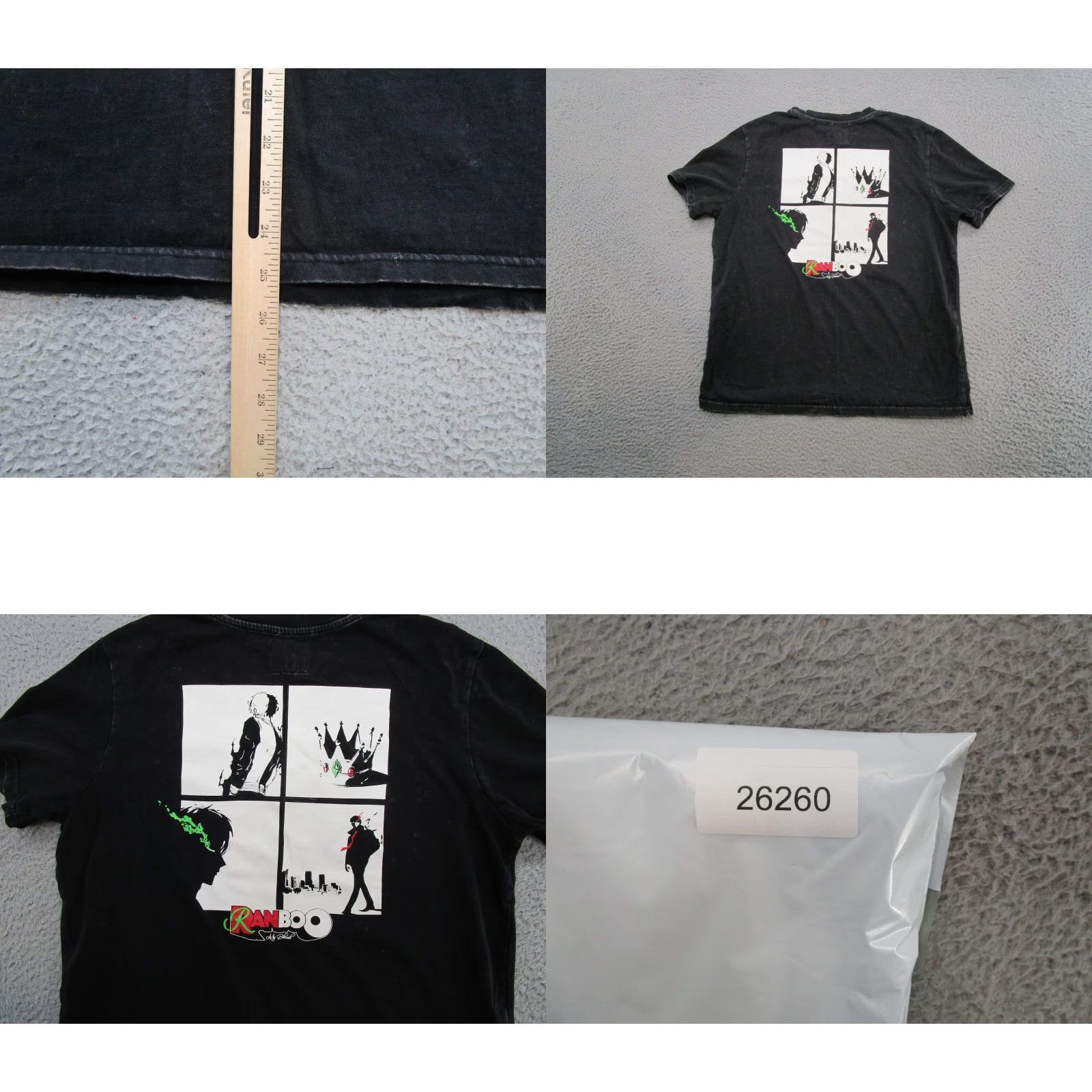 Vintage Ranboo The Beloved Anime Double-Sided Merch Shirt Adult M Black Short Sleeve T-Shirt Mens Hand Screened 2021 Size US M / EU 48-50 / 2 - 8 Thumbnail