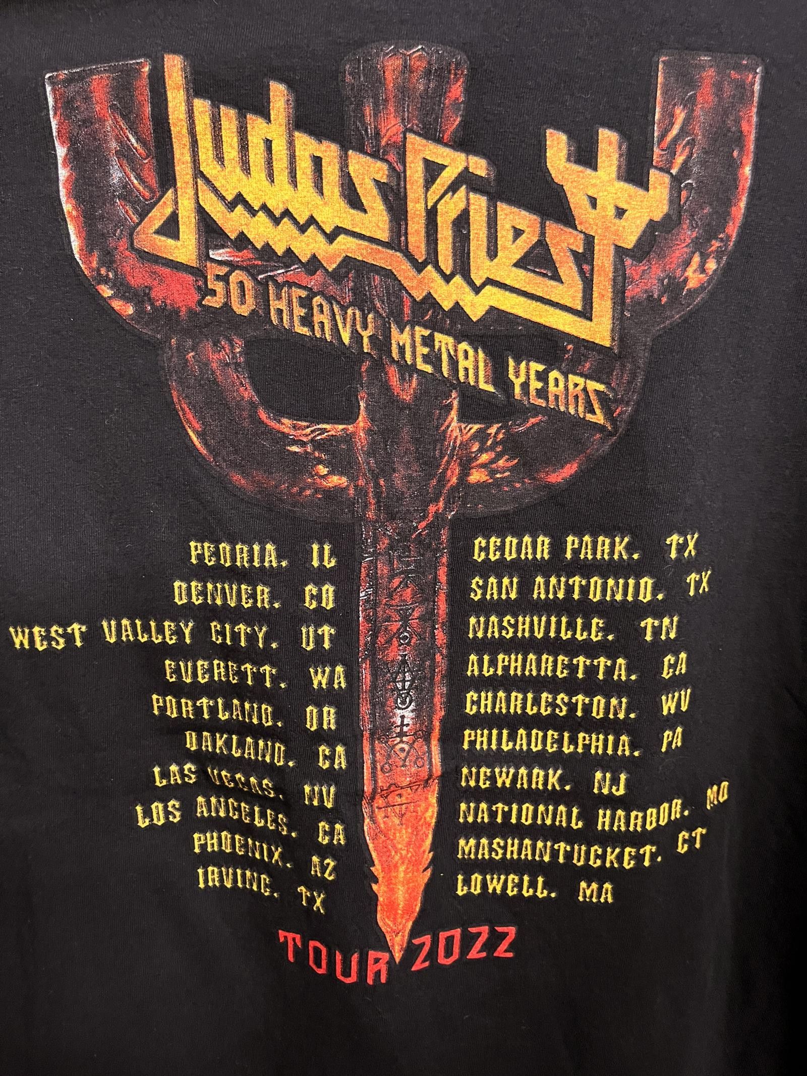 Designer Judas Priest 2022 Tour T-shirt - 50 Heavy Metal Shirt - XL Size US XL / EU 56 / 4 - 5 Thumbnail