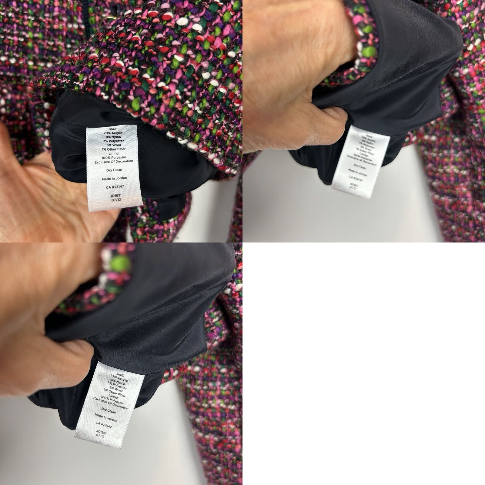 Talbots Talbots Tweed Jacket Womens Size 10 Multicolor Blazer Textured Pockets Buttons Preppy Size L / US 10 / IT 46 - 8 Thumbnail