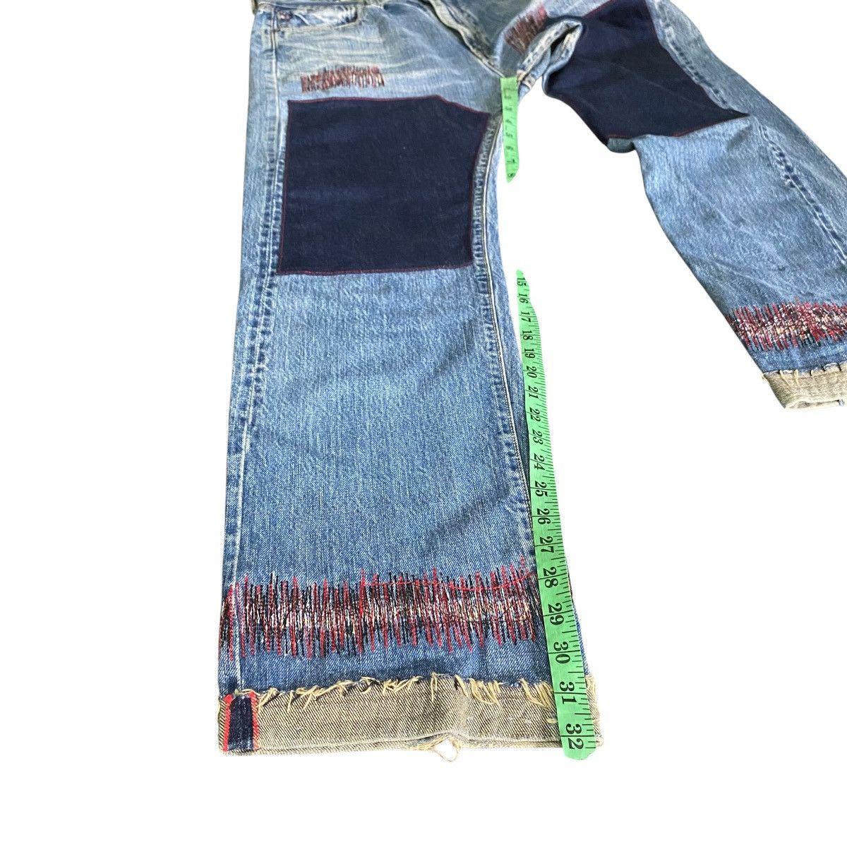 Blue Blue Japan × Japan Blue × Le Grande Bleu (L.G.B.) Vintage Blue Blue H.R Market Selvedge Jeans Blue Colour Size US 36 / EU 52 - 25 Thumbnail