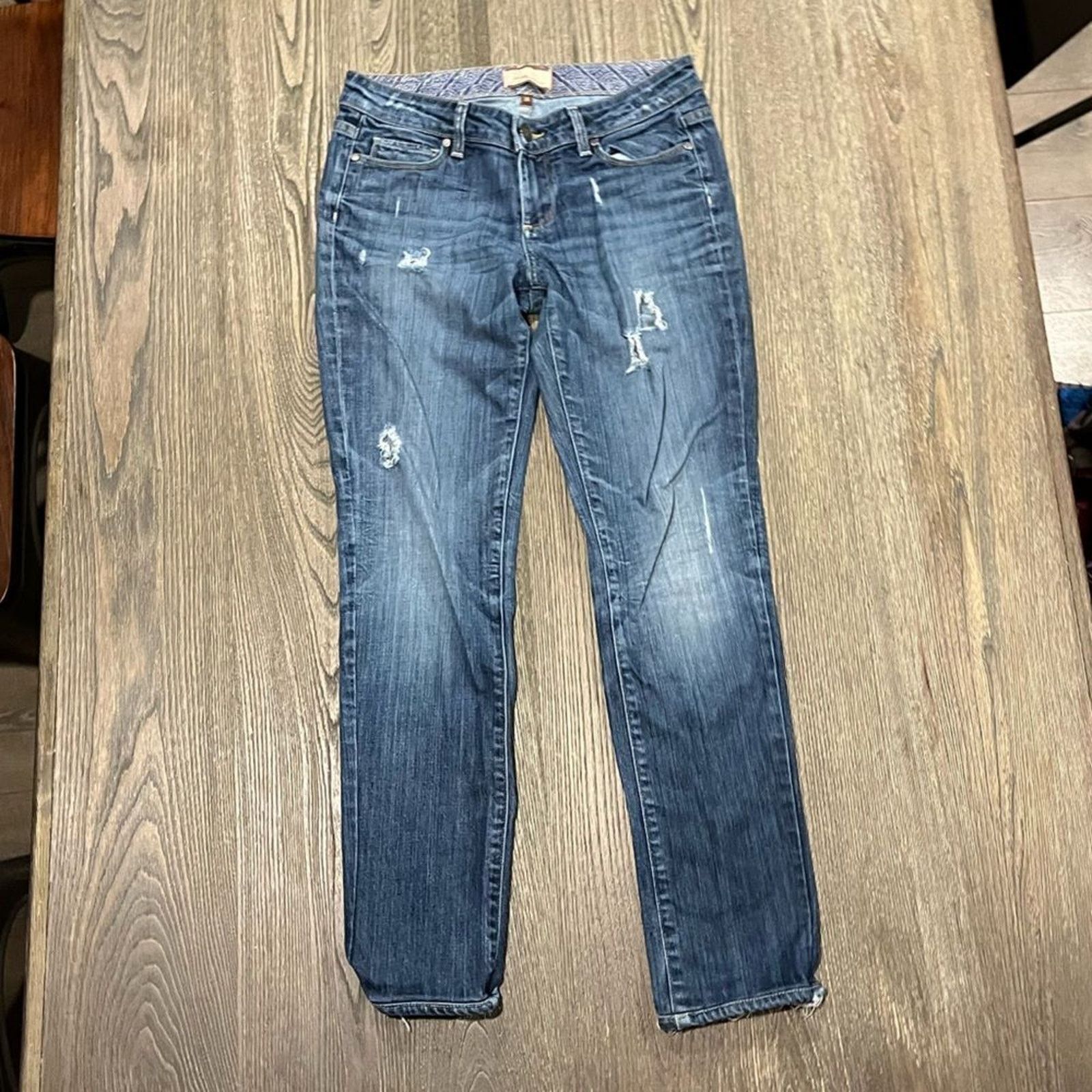 Paige Paige Skinny Boyfriend Jeans Jimmy Jimmy Distressed Size 25 Size 25" / US 0 / IT 36 - 1 Thumbnail