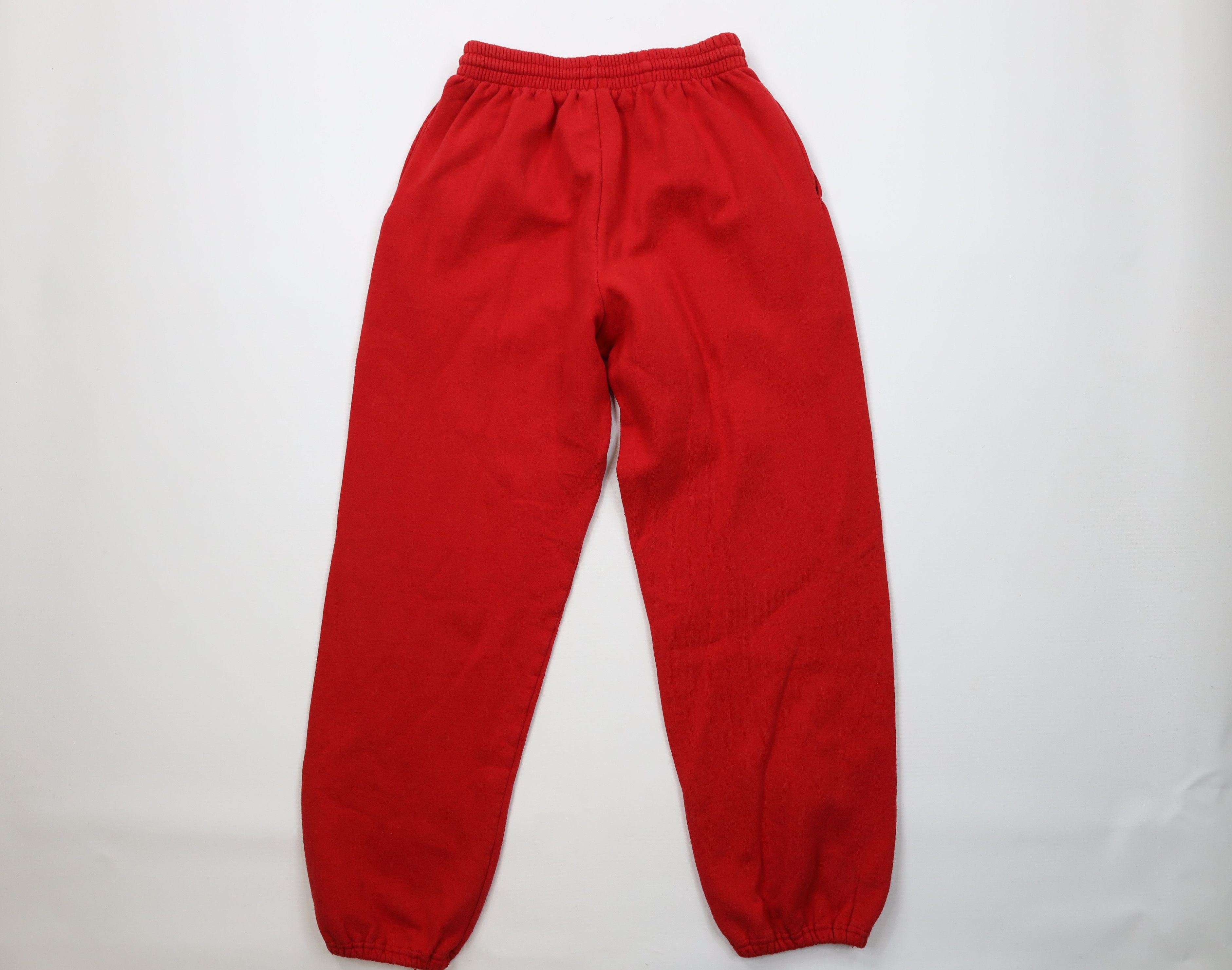 Vintage Vintage 90s Streetwear Heavy Sweatpants Joggers Pants Red Size US 34 / EU 50 - 10 Thumbnail