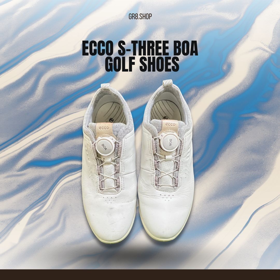 Ecco ECCO S-Three BOA Golf Shoes Size 10.5 White Leather Mens Per Size US 10.5 / EU 43-44 - 1 Thumbnail