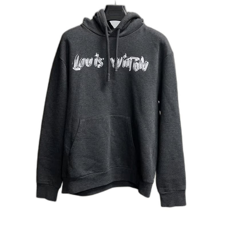 Louis Vuitton Louis Vuitton Gray Hooded Sweatshirt Size L Size US L / EU 52-54 / 3 - 1 Thumbnail