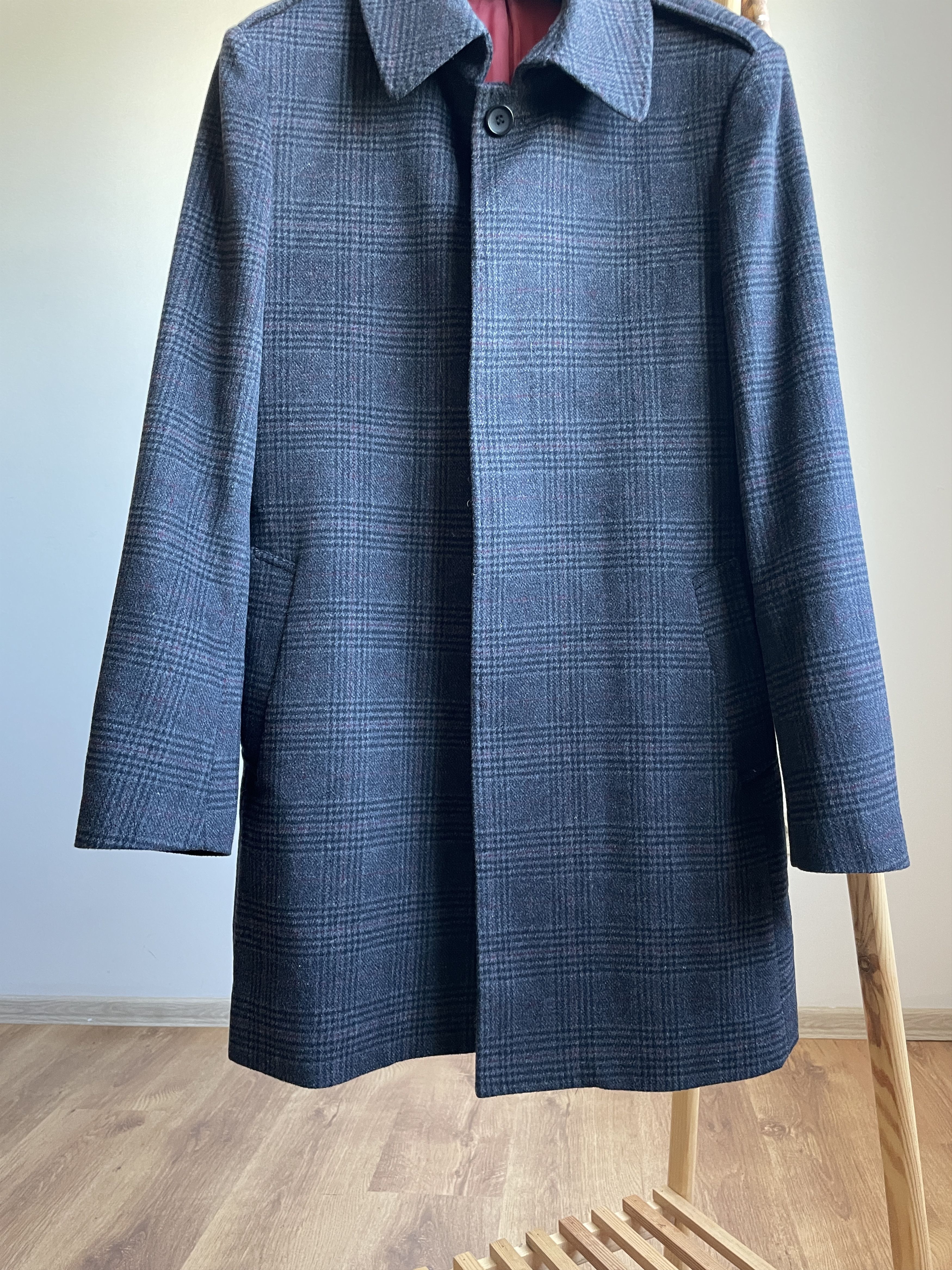 Other Holland Esquire Plaid Wool Blend Mac Coat Size L Size US L / EU 52-54 / 3 - 5 Thumbnail