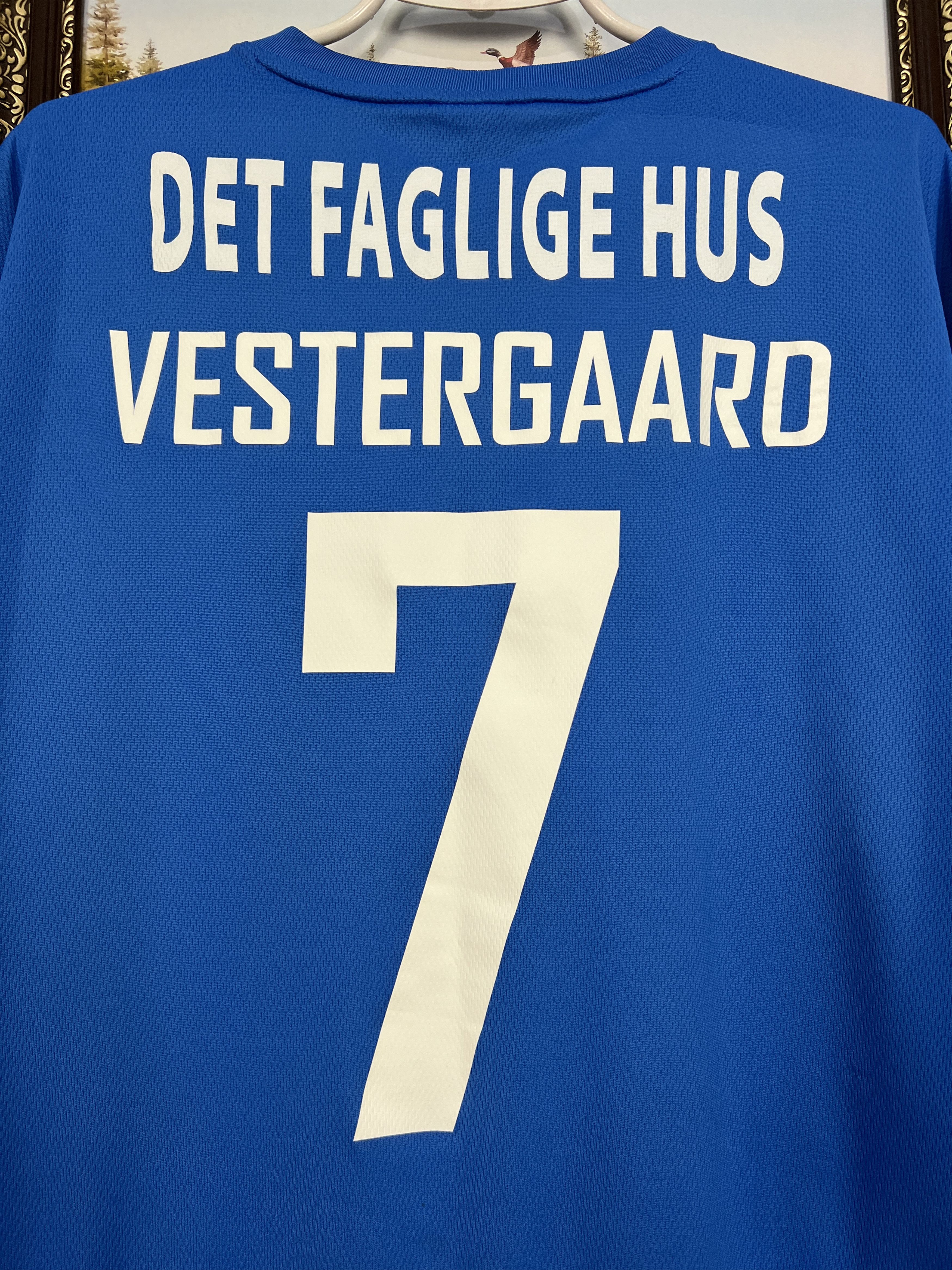 Nike Esbjerg Home football shirt 2014 Nike #7 Vestergaard Size US XXL / EU 58 / 5 - 16 Thumbnail
