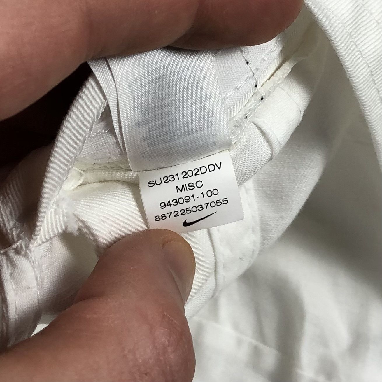Nike Y2K Nike Swoosh Logo White Cap Size ONE SIZE - 13 Thumbnail