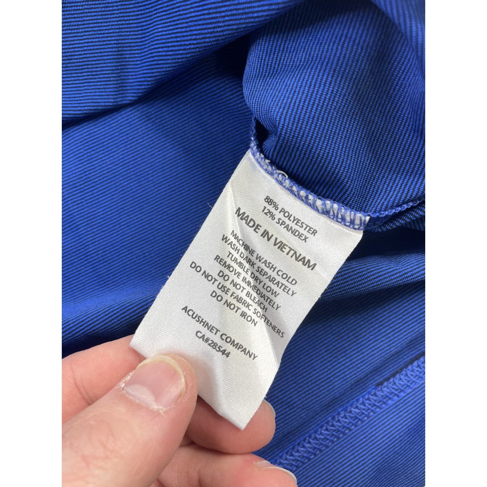 Footjoy FootJoy FJ Mens Polo Golf Shirt XL Blue Striped Short Sleeve Size US XL / EU 56 / 4 - 5 Thumbnail