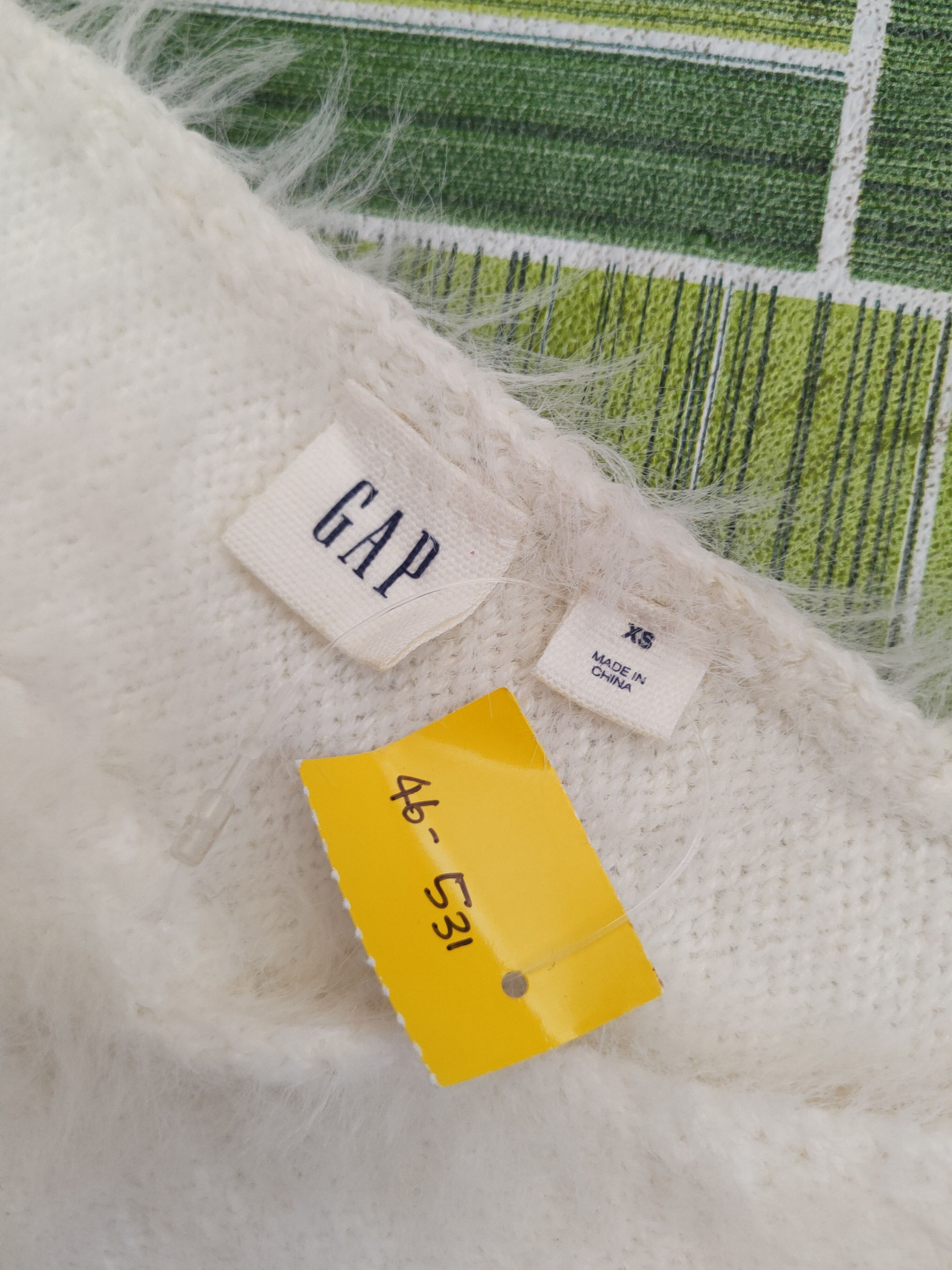 Gap DL Gap White Fur shaggy Mohair Knitwear #46-531 Size XS / US 0-2 / IT 36-38 - 12 Thumbnail