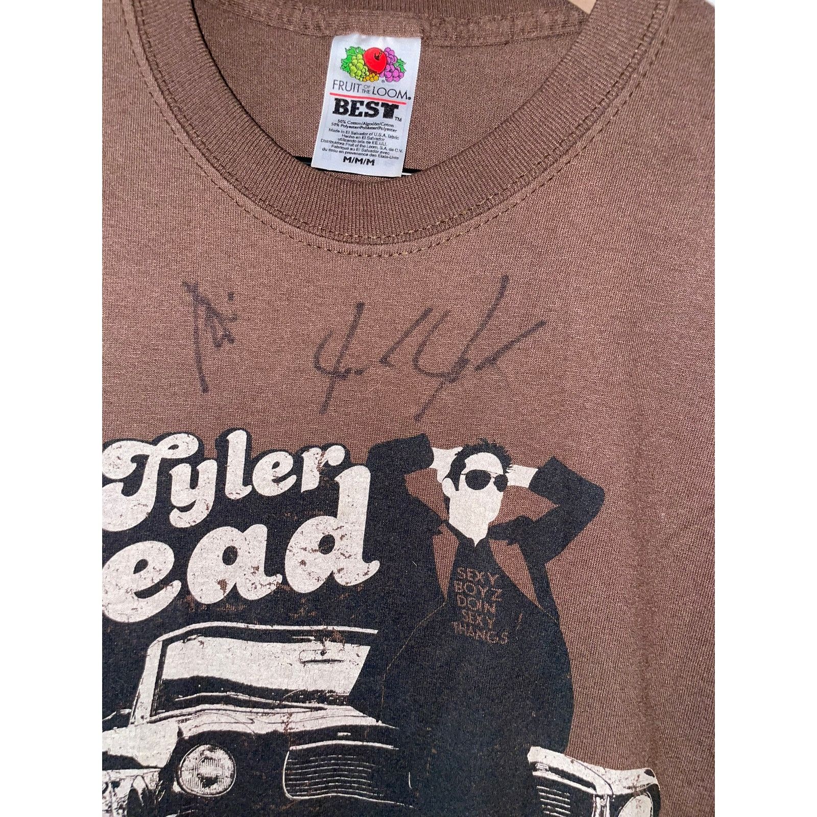 Fruit Of The Loom Vintage Tyler Read Shirt Southern Rock Band Brown Music Tee Size US M / EU 48-50 / 2 - 4 Thumbnail