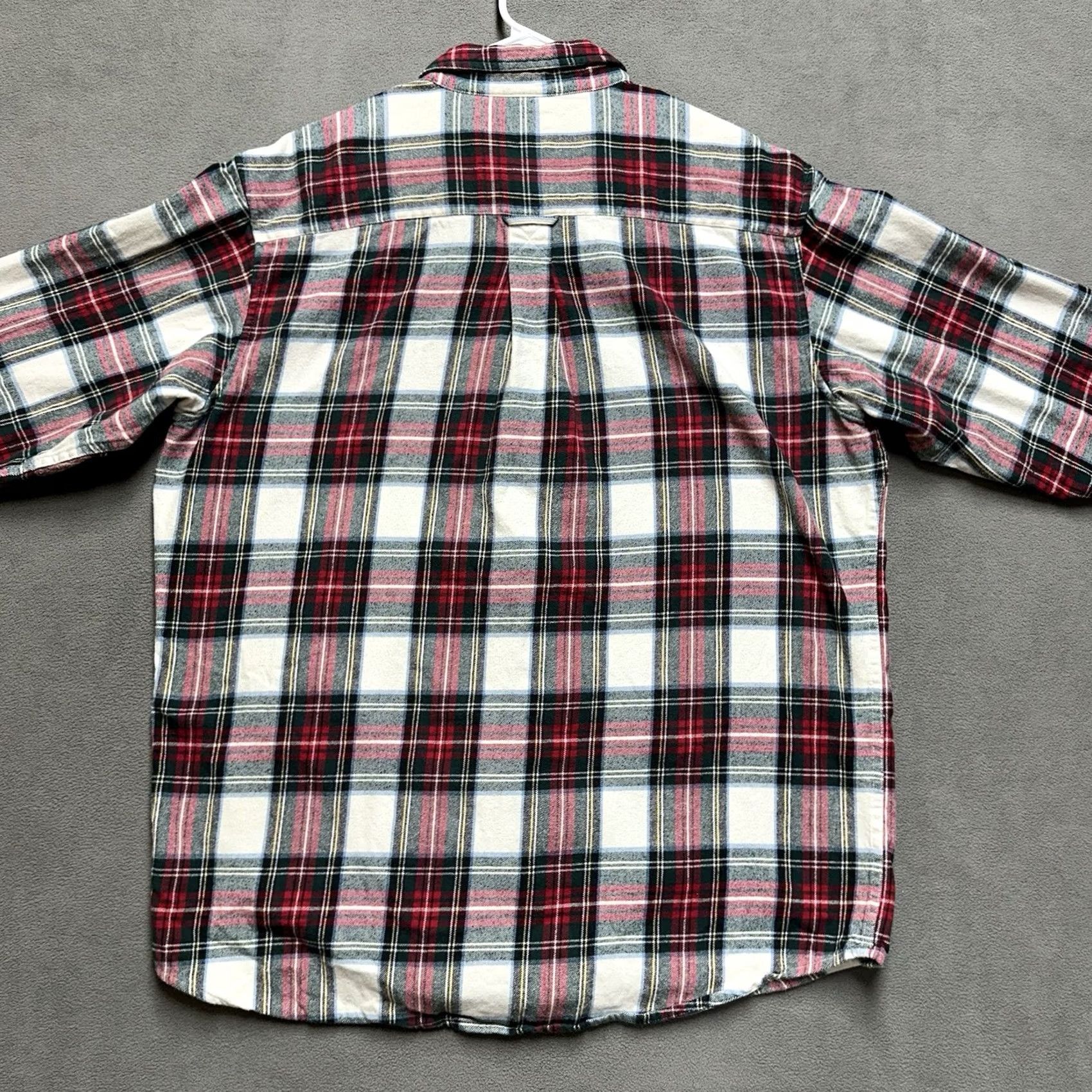 Vintage RedHead Shirt XL Red White Green Plaid Flannel Long Sleeve Button Down EUC Mens Size US XL / EU 56 / 4 - 2 Thumbnail