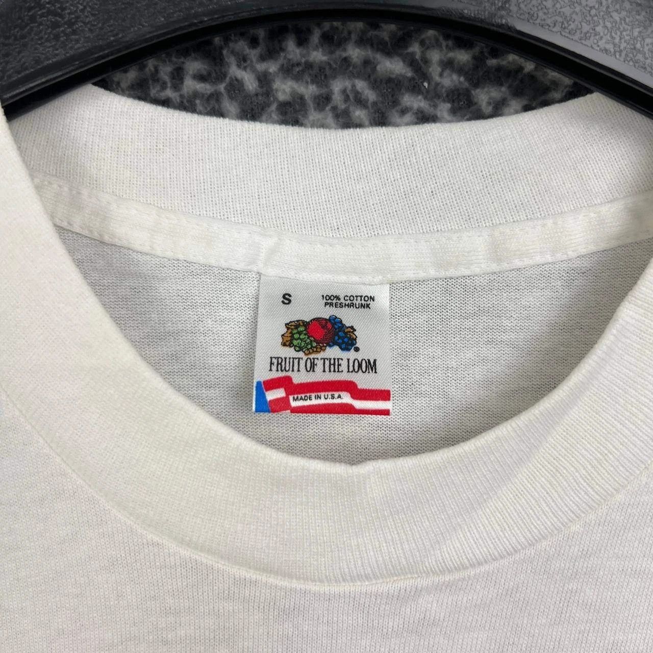 Fruit Of The Loom Vintage Tropical Birds Shirt Men Small White Deadstock New Size US S / EU 44-46 / 1 - 6 Thumbnail