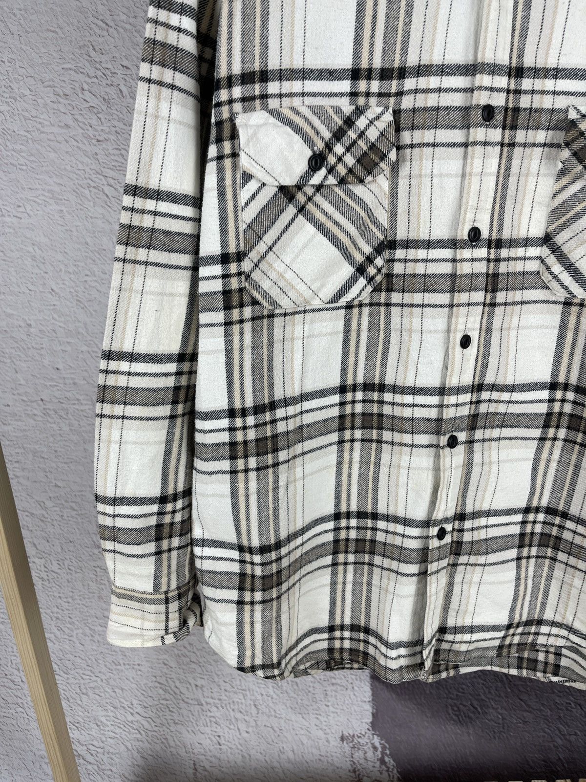 Flannel × Japanese Brand Thruxton Work checkered flannel Japanese ls shirt Size US XL / EU 56 / 4 - 5 Thumbnail