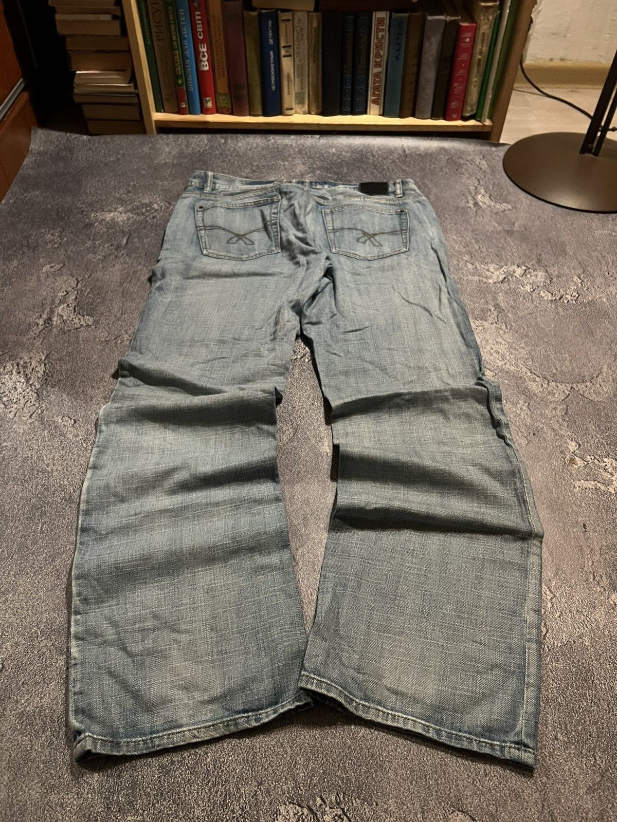 Vintage Avan-Garde Baggy Vintage Style Jeans / Retro Streetwear 90 Size US 38 / EU 54 - 1 Thumbnail