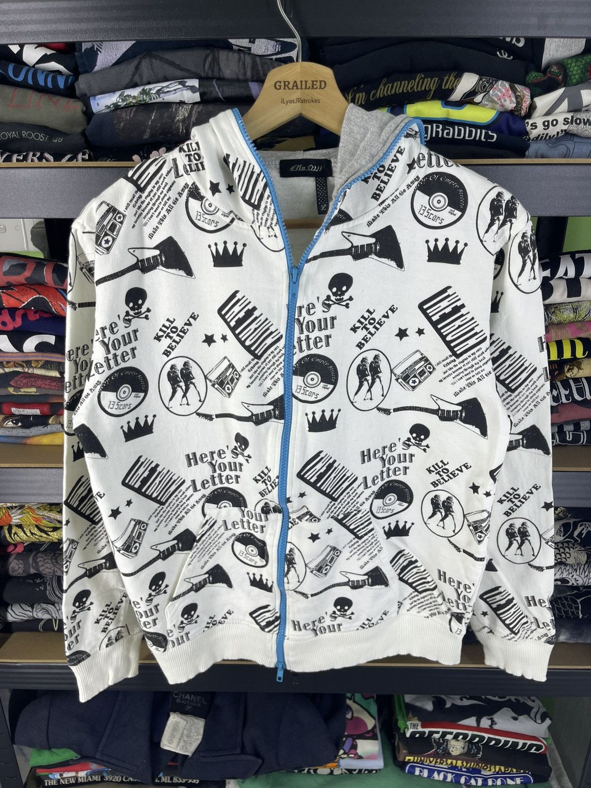 Hysteric Glamour Vintage inn O Style Skull Design Hoodie Size US L / EU 52-54 / 3 - 8 Thumbnail