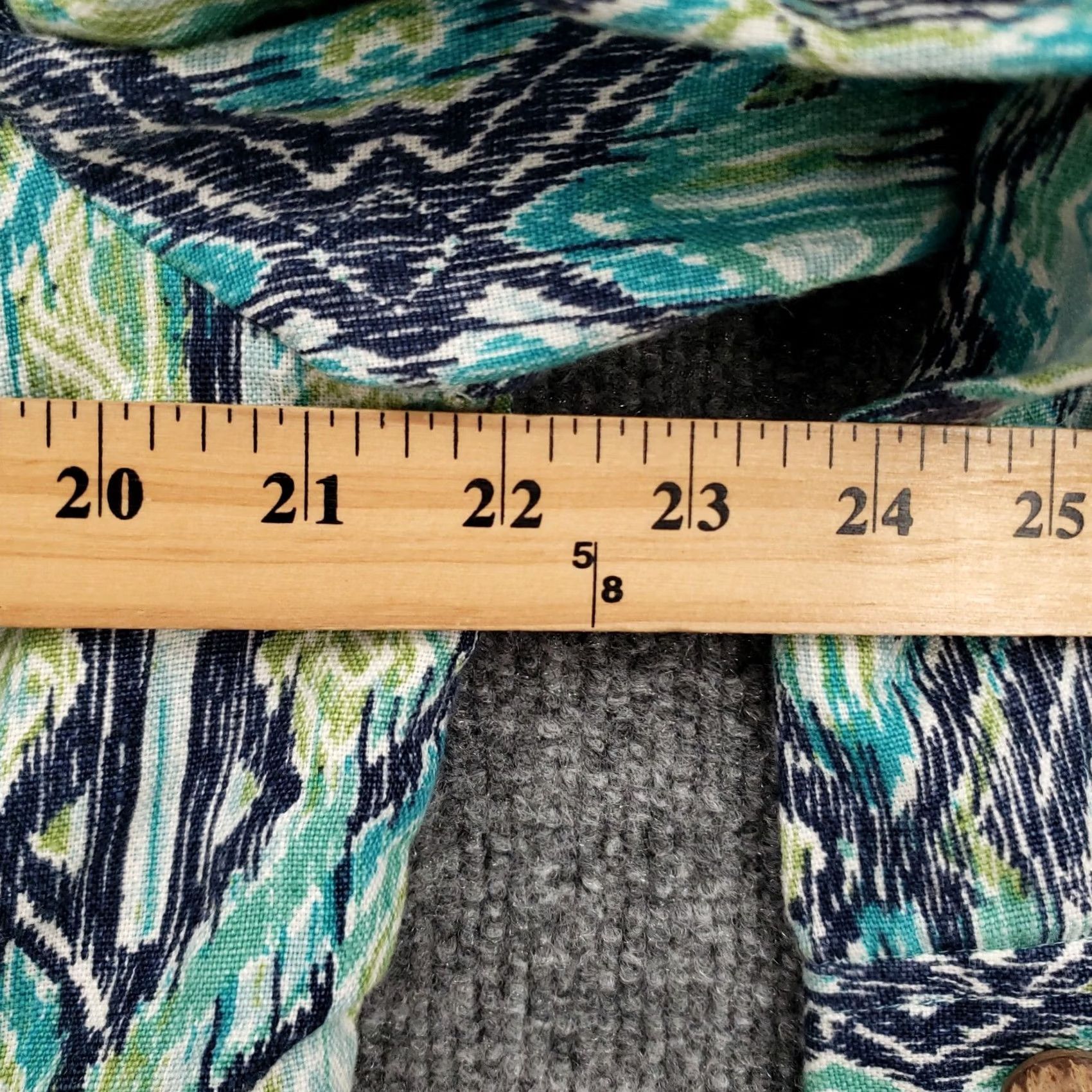 Charter Club Charter Club Shirt Womens L Green Linen Button-Up Long Sleeve Boho Hippie Casual Workwear Size L / US 10 / IT 46 - 4 Thumbnail