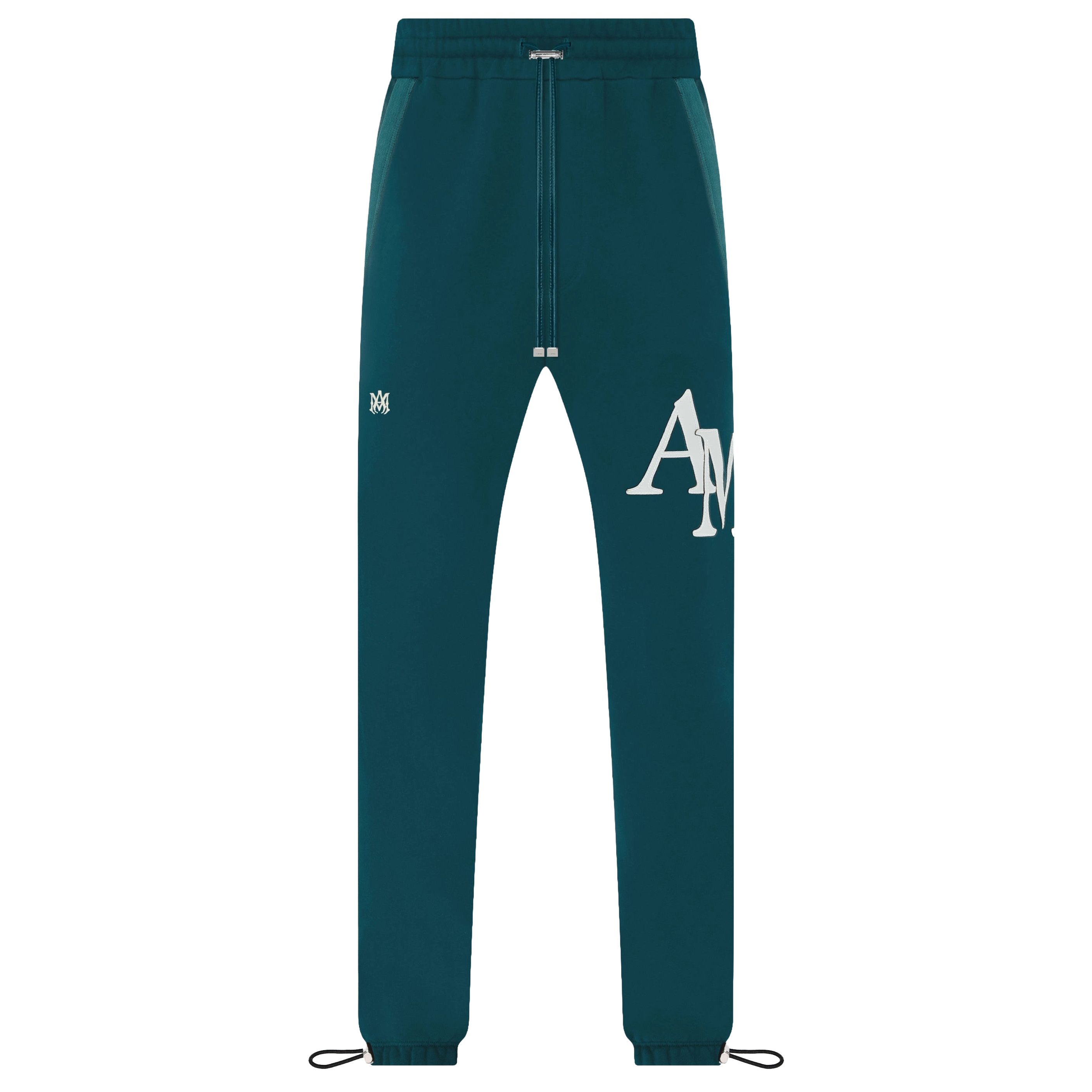 Amiri Staggered Sweatpant Rain Forest Size US 28 / EU 44 - 1 Preview