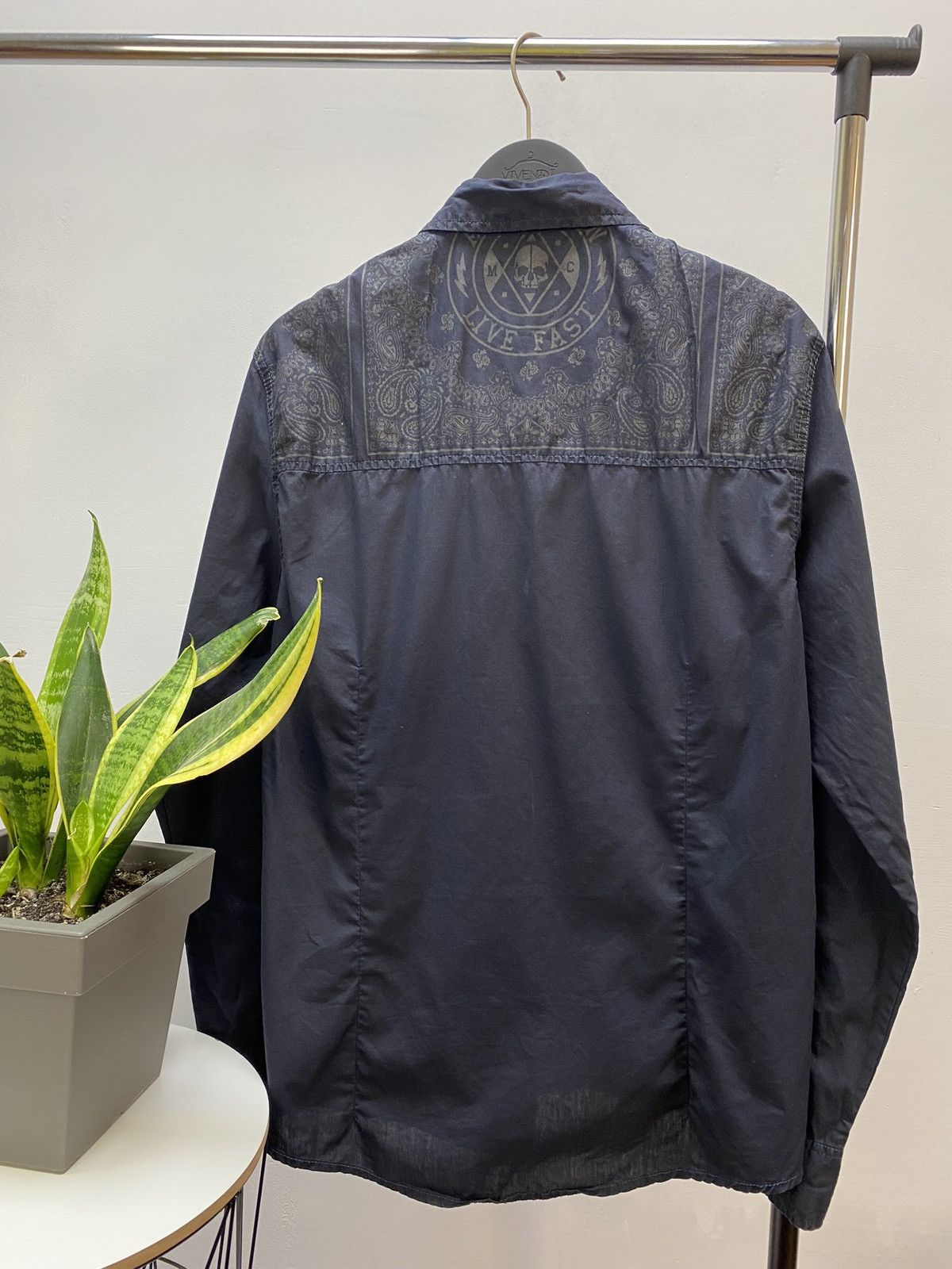 Other Crazy Y2K Affliction Cyber Grunge Button Up Shirt Size US L / EU 52-54 / 3 - 19 Thumbnail