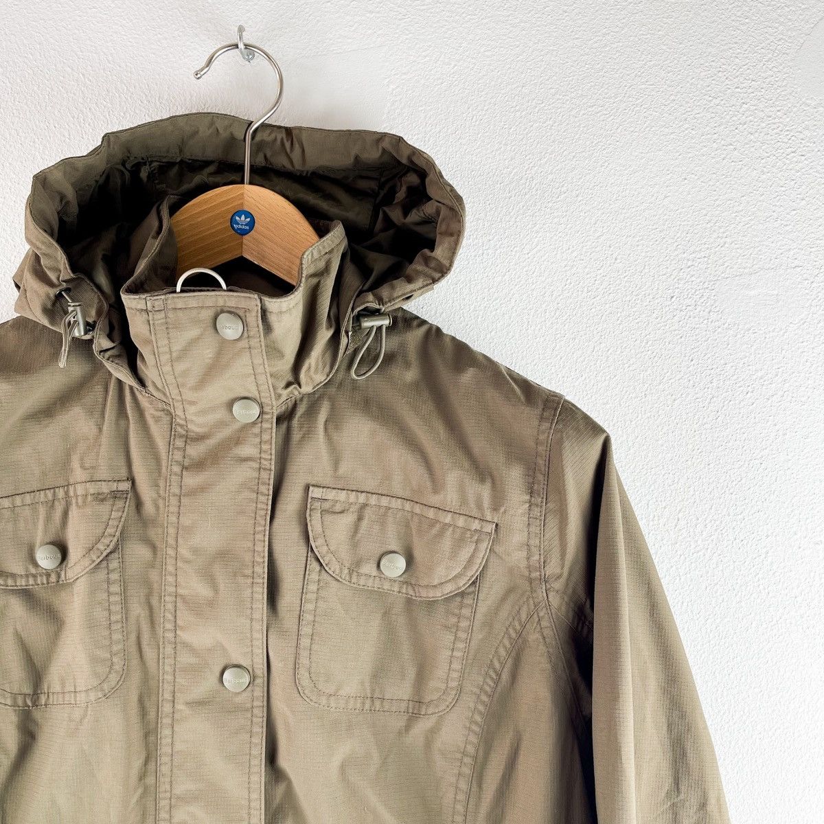 Designer Barbour Olive Green Breathable Waterproof Belted Jacket Size L / US 10 / IT 46 - 2 Thumbnail