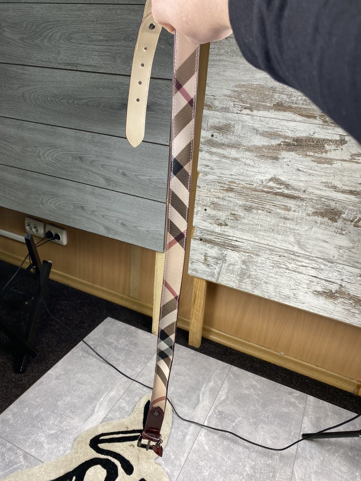 Burberry Burberry Classic Nova Check Canvas Belt Size ONE SIZE - 6 Thumbnail