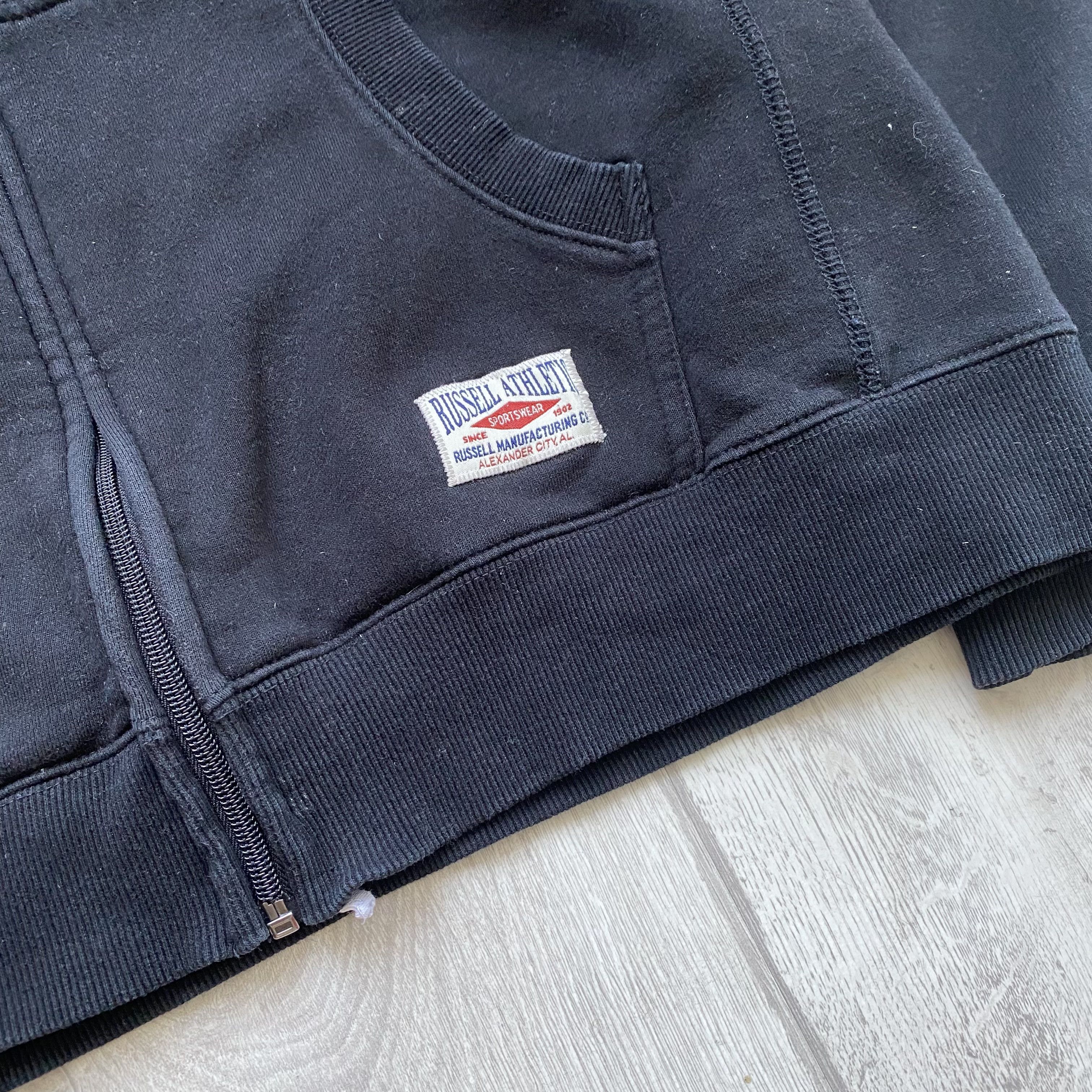 Russell Athletic ⚫️ Russell Athletic Boxy Hoodie Embroider Big logo Vintage Size US M / EU 48-50 / 2 - 5 Thumbnail