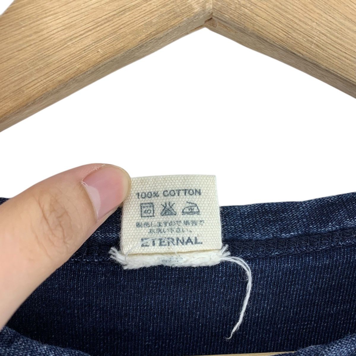Eternal × Japanese Brand ETERNAL kurashiki kojima Indigo Blue jeans flower tee Size US M / EU 48-50 / 2 - 10 Thumbnail