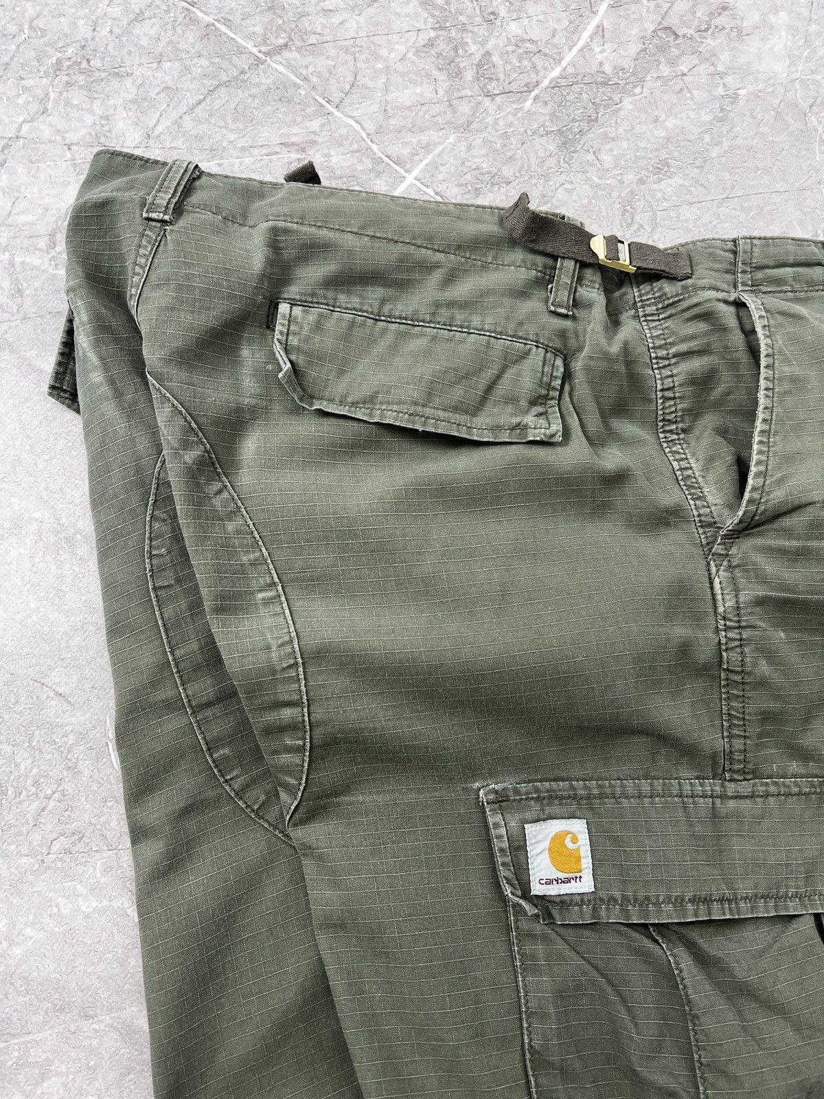 Carhartt × Vintage VINTAGE CARGO AVIATION DISTRESSED 2000s pants y2k olive Size US 34 / EU 50 - 12 Thumbnail