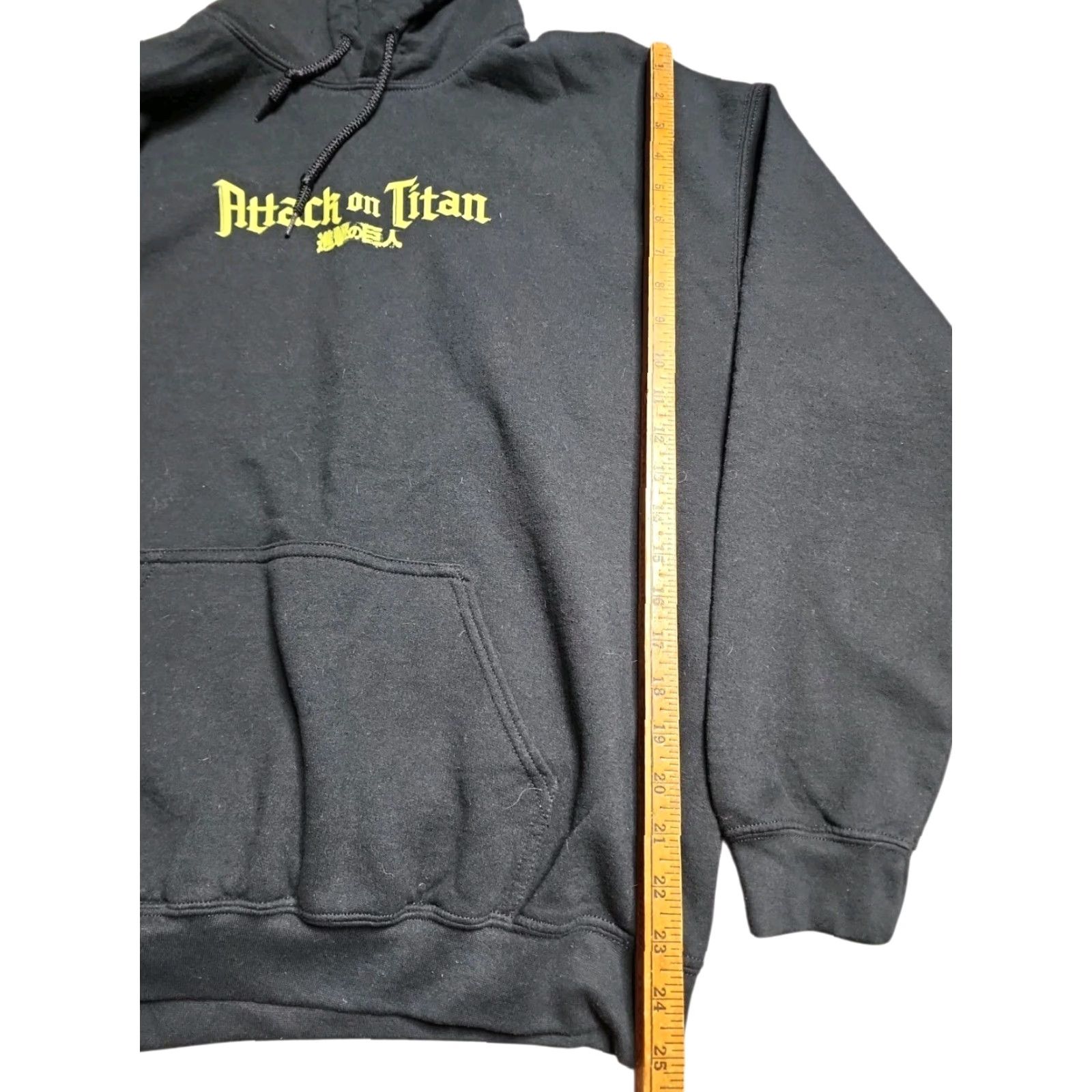 Zumiez Zumiez Attack On Titan Season 3 Black Hoodie Double-Sided Graphic Print Mens L Size US L / EU 52-54 / 3 - 3 Thumbnail