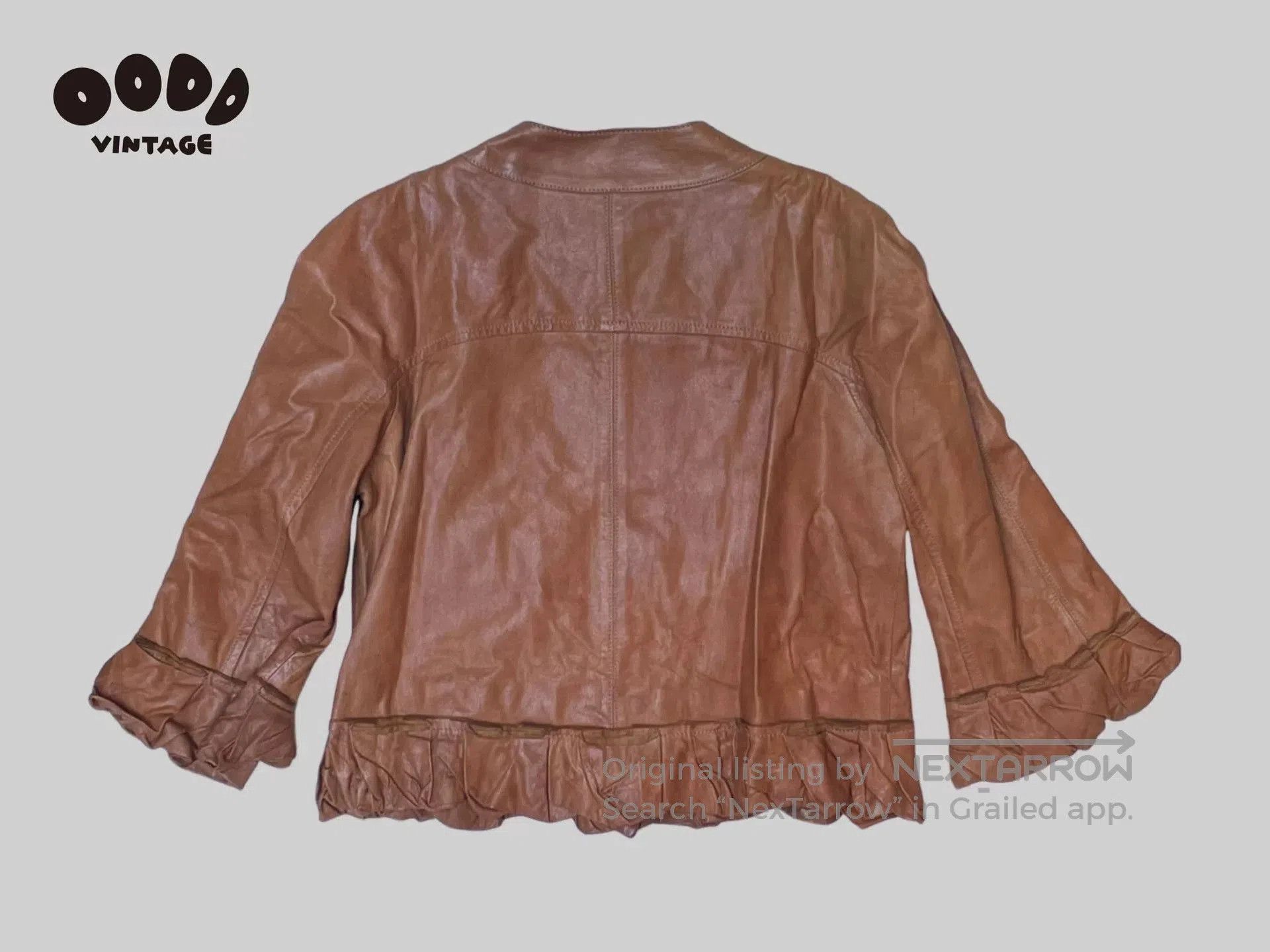 John Galliano John Galliano Ruffled Leather Jacket. Size M / US 6-8 / IT 42-44 - 3 Thumbnail
