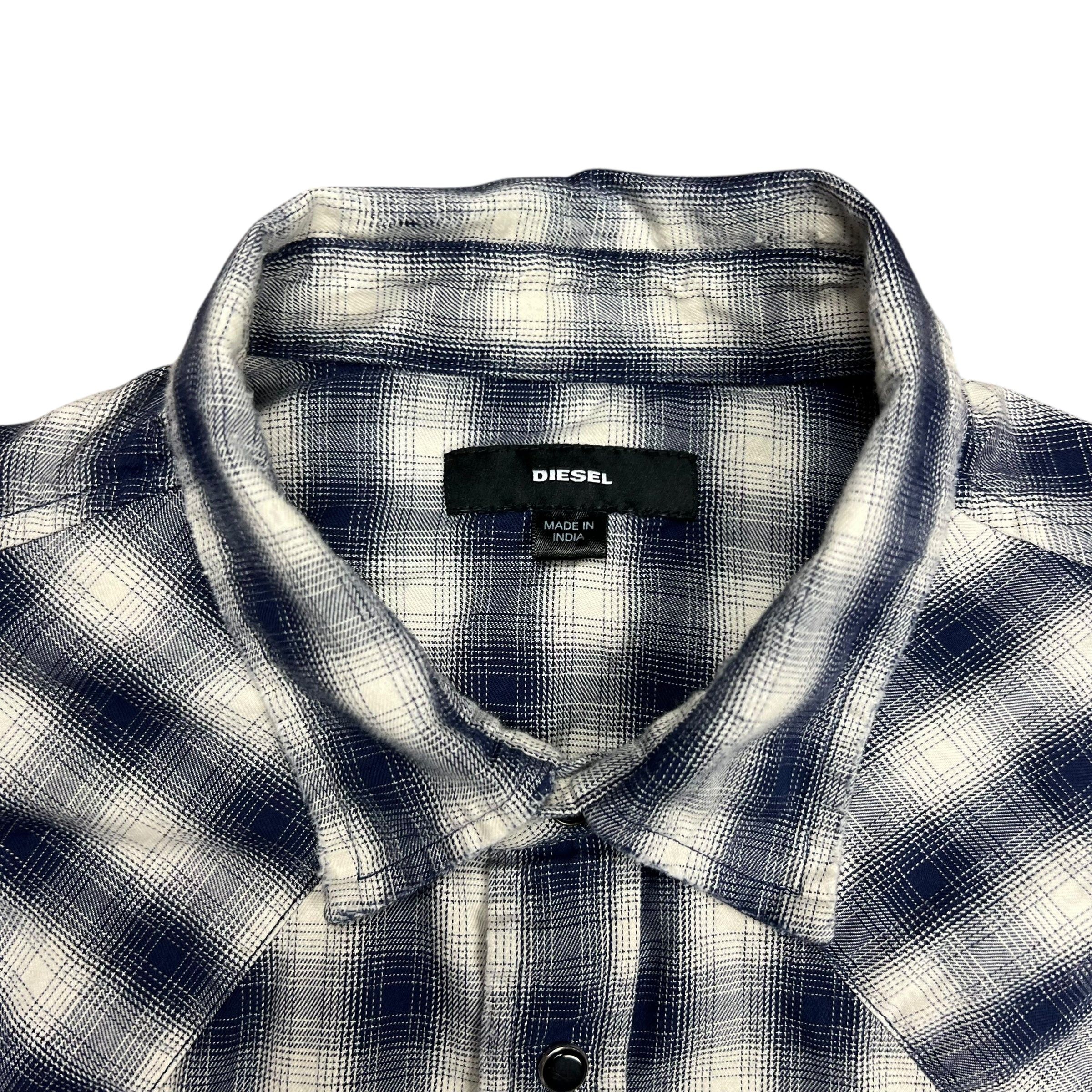Diesel Diesel Western Pearl Snap Plaid Shirt - L Size US L / EU 52-54 / 3 - 4 Thumbnail