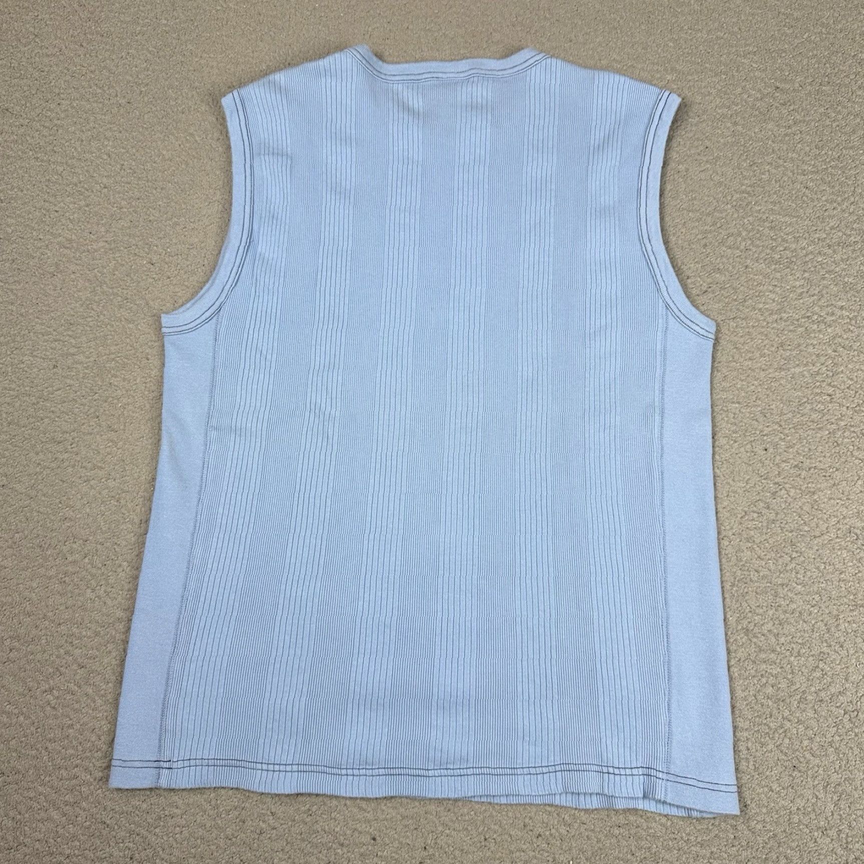 Anchor Blue VINTAGE Anchor Blue Shirt Adult L Blue Sleeveless Knit Casual Vest Size US L / EU 52-54 / 3 - 5 Thumbnail