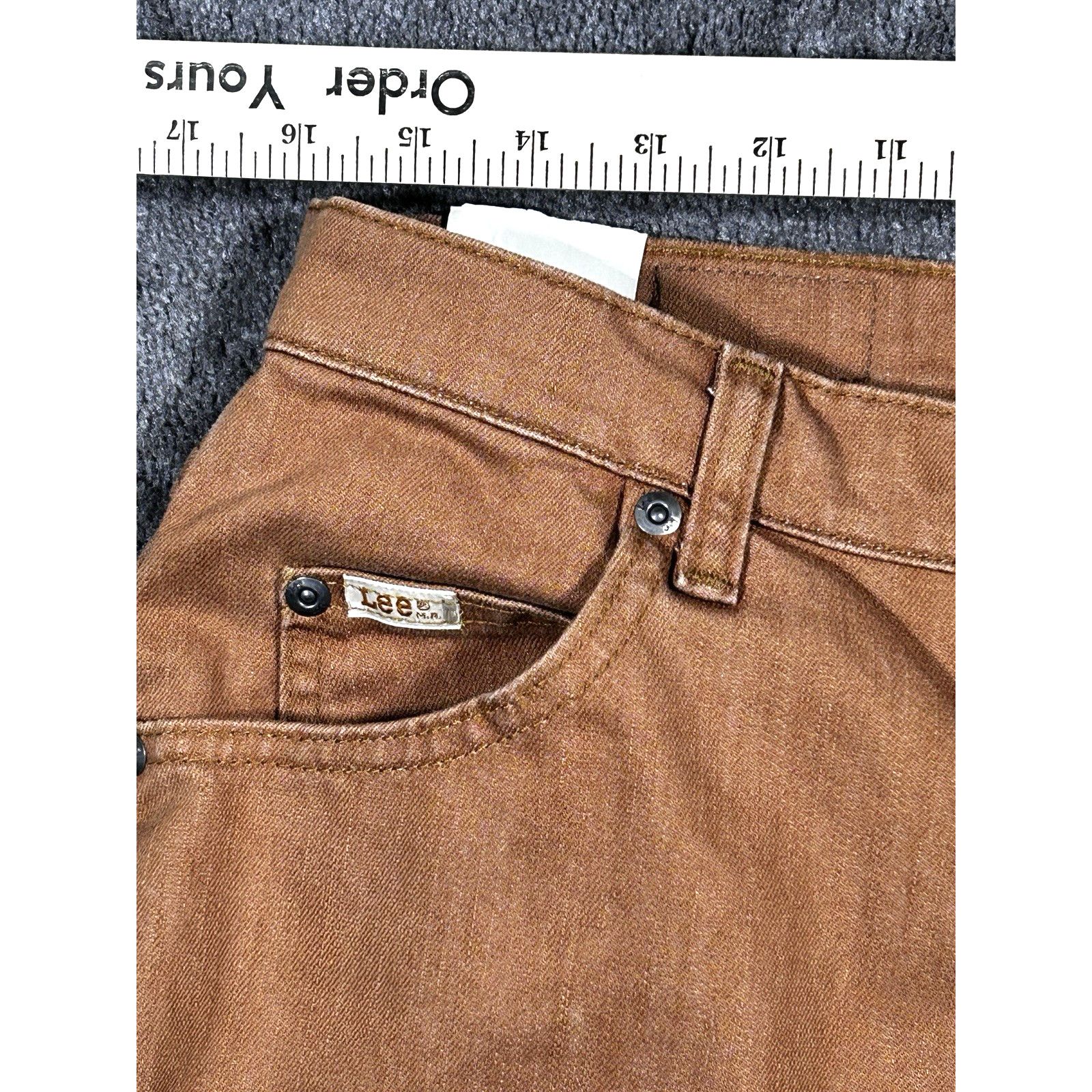 Lee Lee Vintage Women’s Size 16 M Relaxed Boot Cut Stretch Jeans Size 32" / US 10 / IT 46 - 4 Thumbnail