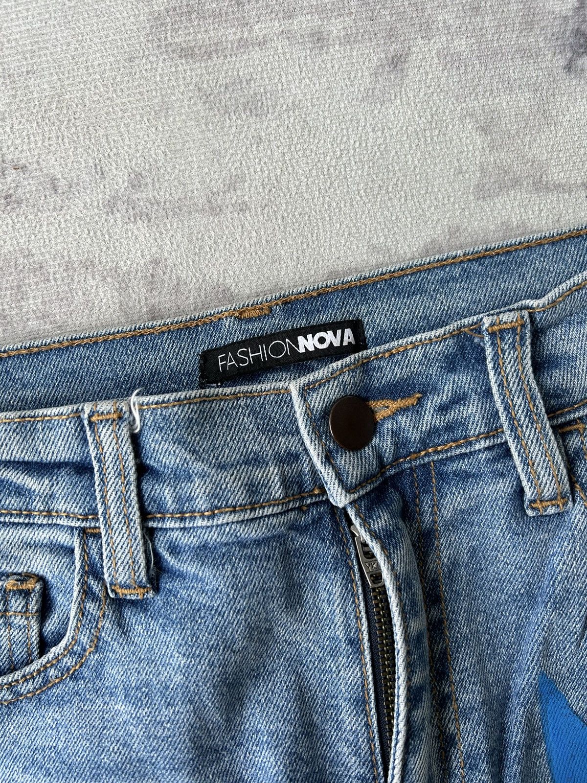 Japanese Brand Star Custom Monogram Jeans Size US 28 / EU 44 - 8 Thumbnail