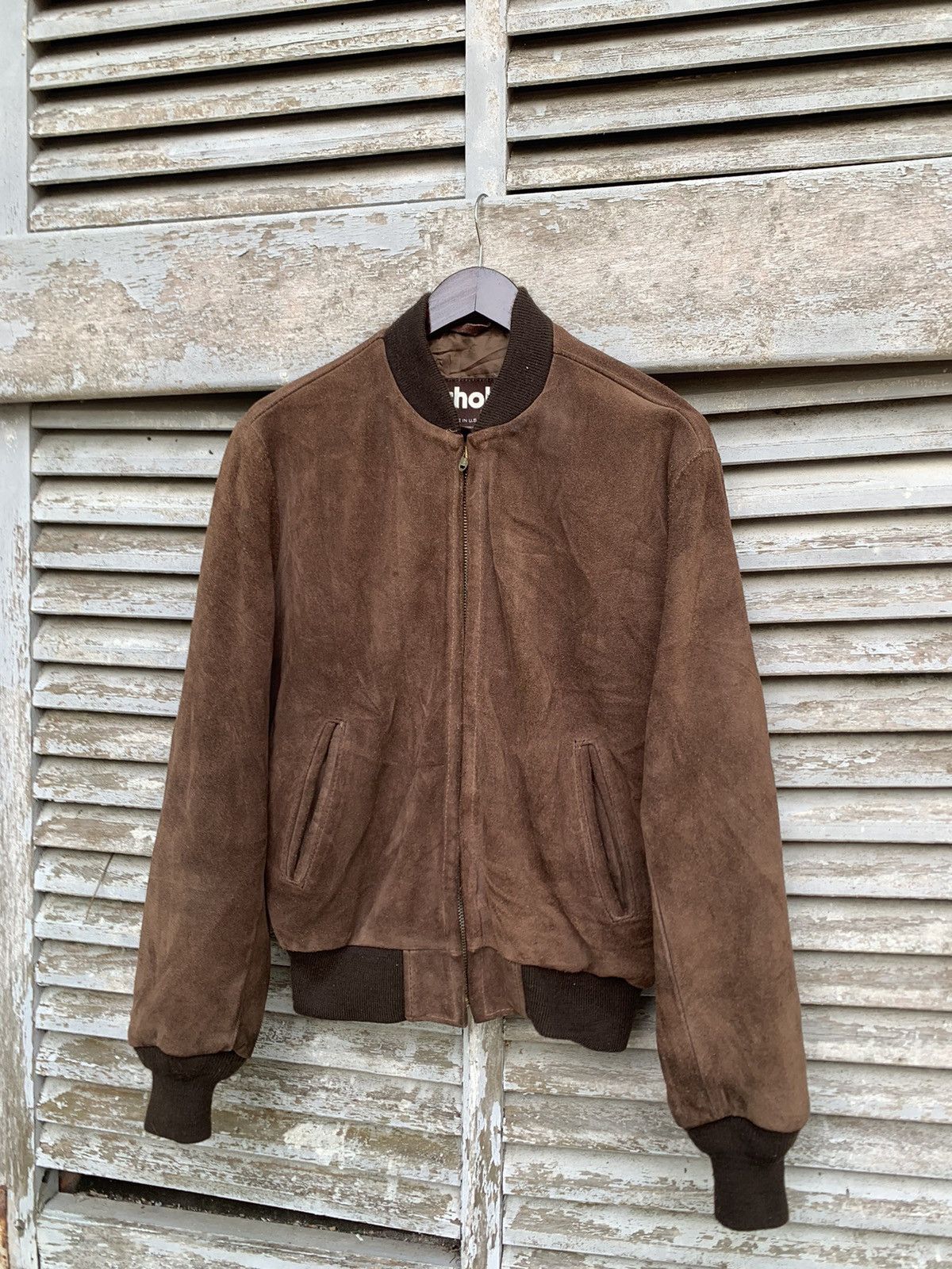 Schott 👹Vintage SCHOTT Brown Suede Bomber Jacket Made In USA Size US M / EU 48-50 / 2 - 1 Thumbnail