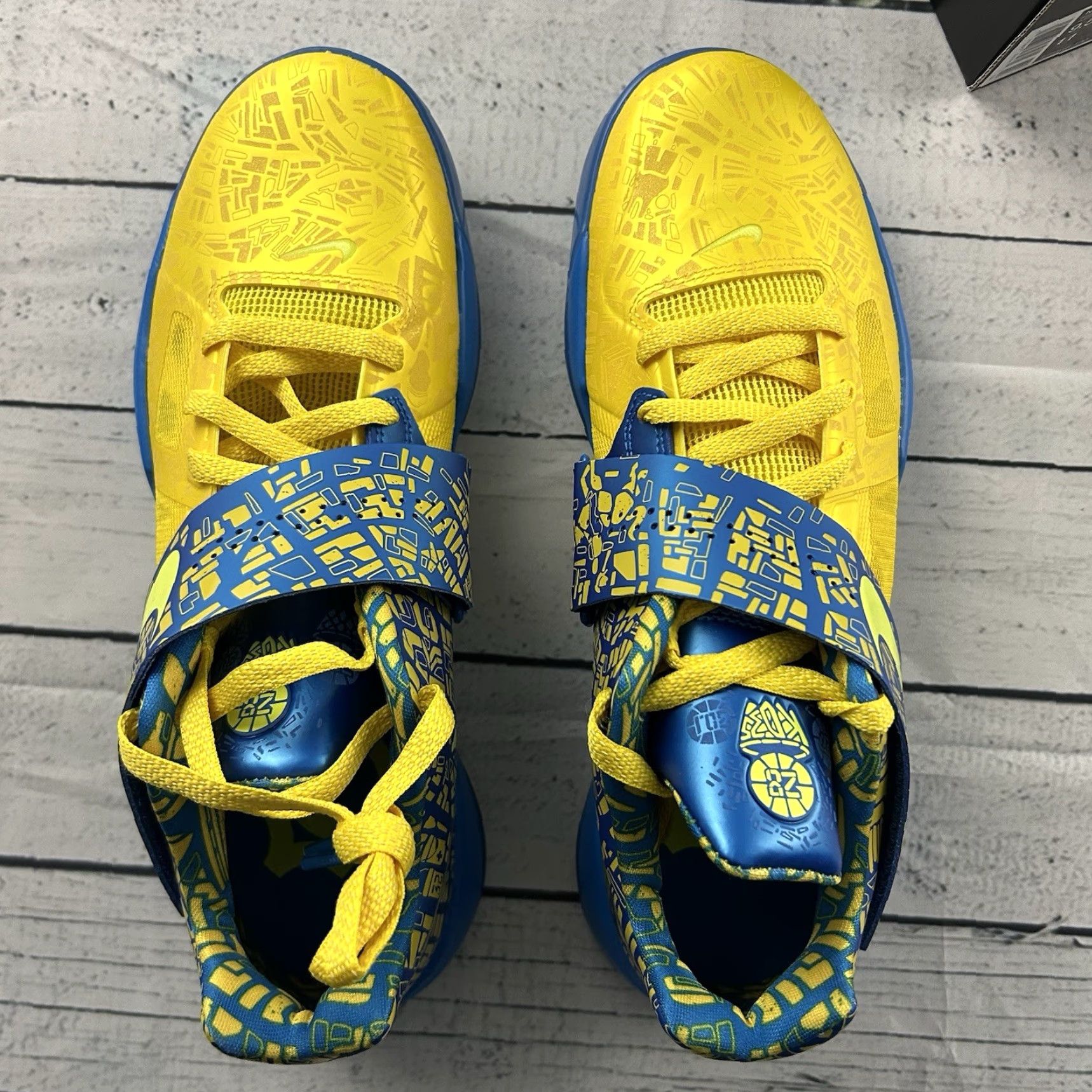 Nike Nike Zoom KD IV Scoring Title Photo Blue Lemon Twist FZ5916 400 Men's Size 9.5 Size ONE SIZE - 7 Thumbnail