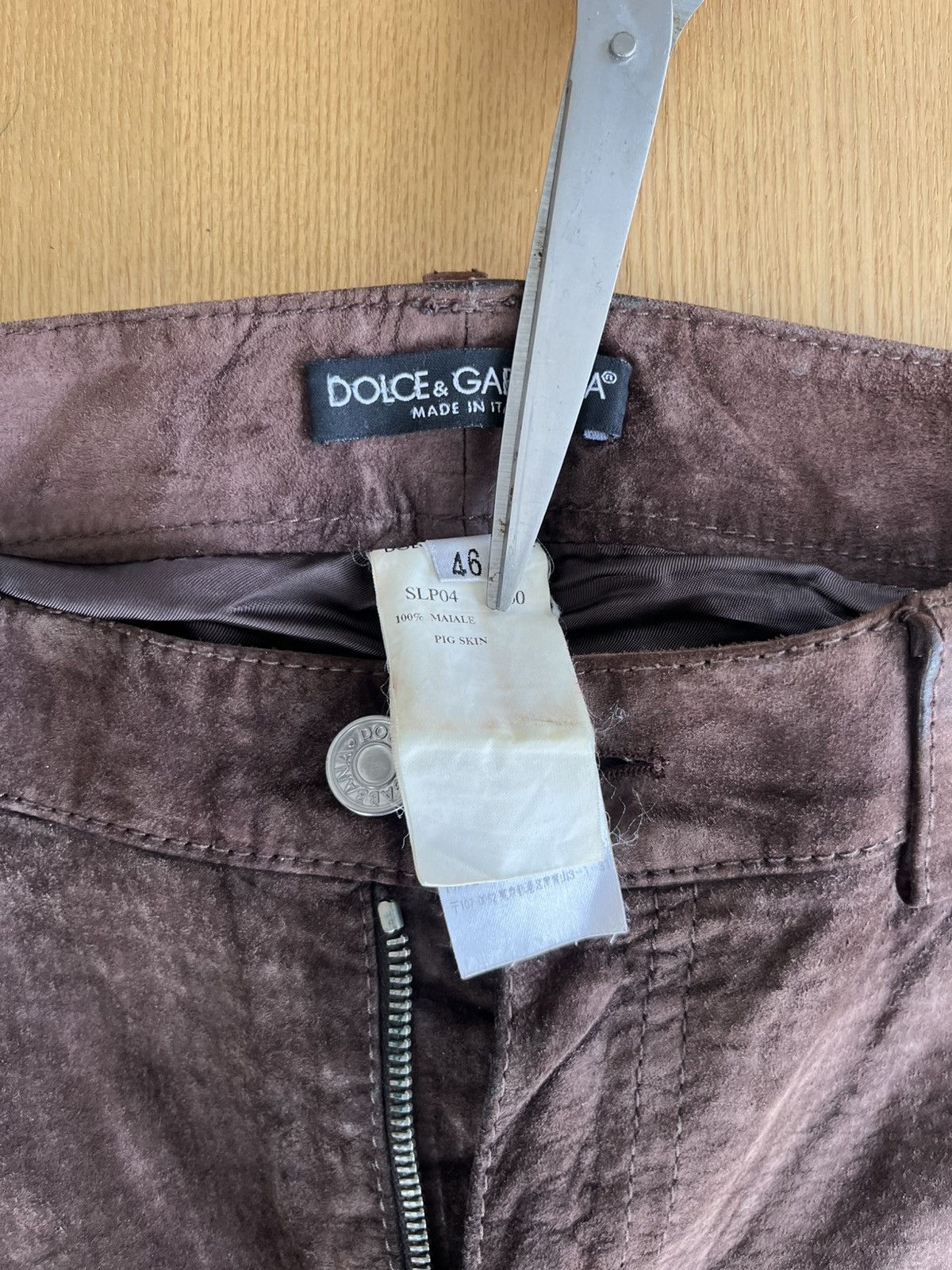 Dolce & Gabbana Dolce & Gabbana - Pig Skin Trousers Size US 30 / EU 46 - 5 Thumbnail