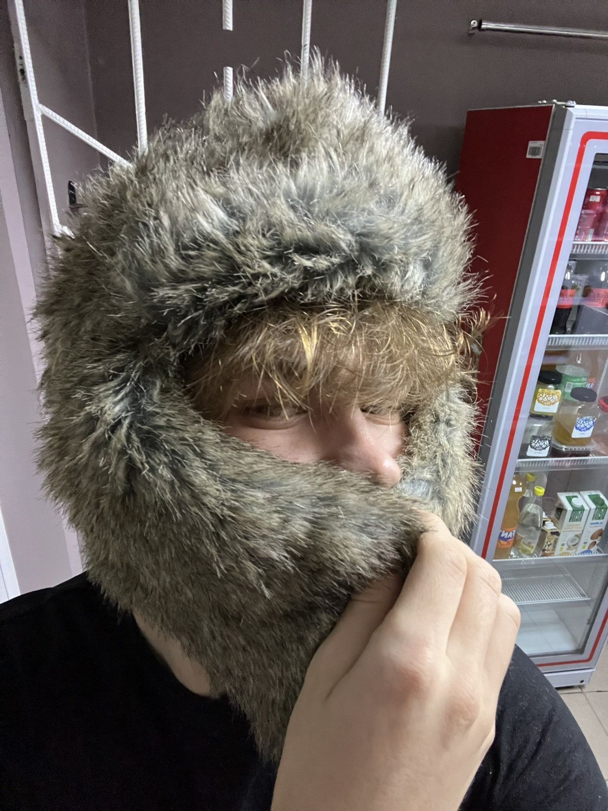 Japanese Brand Ushanka Trapper Hat Furry Mohair Fuzzy Fur Hat Y2K 90s rare Size ONE SIZE - 1 Thumbnail