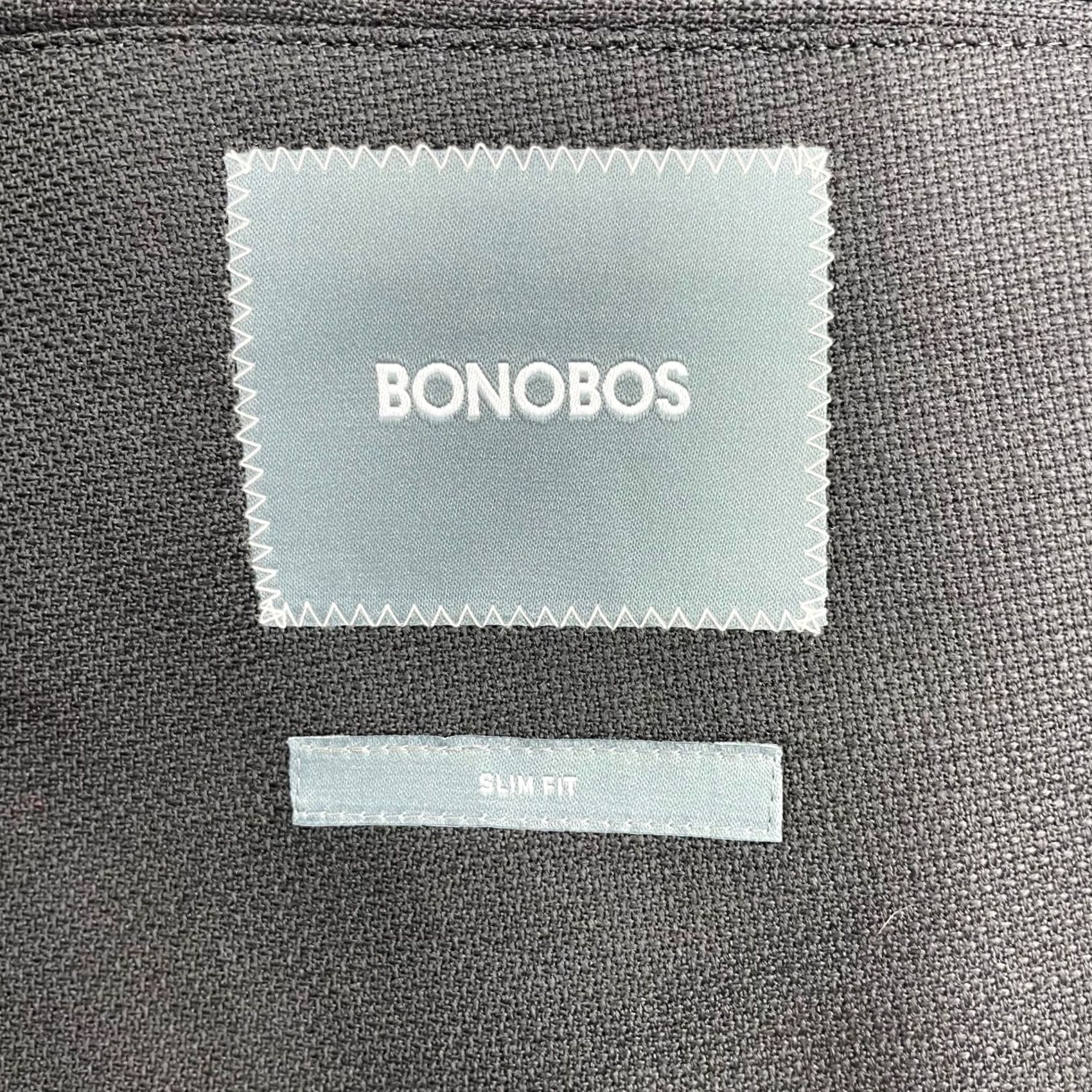 Bonobos VINTAGE? No. Bonobos Blazer Men 40R Slim Wool Black Two-Button Notch Lapel 40R Regular Jacket Coat Business Men’s Two Button Blazer Dam? Size 40R - 7 Thumbnail