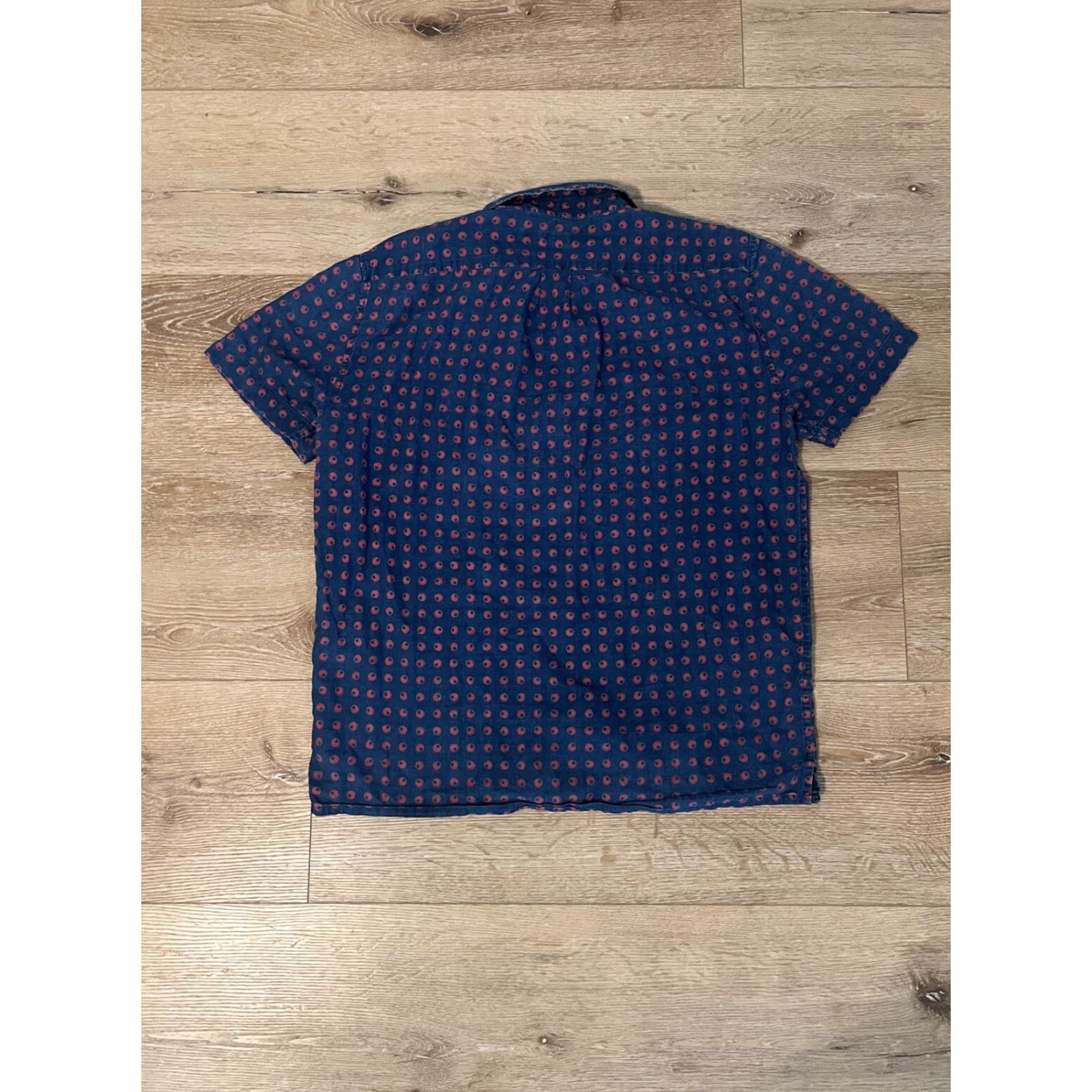 Marc Jacobs Marc By Marc Jacobs Mens Blue Short Sleeve Button-Up Size M Size US 31 - 2 Thumbnail