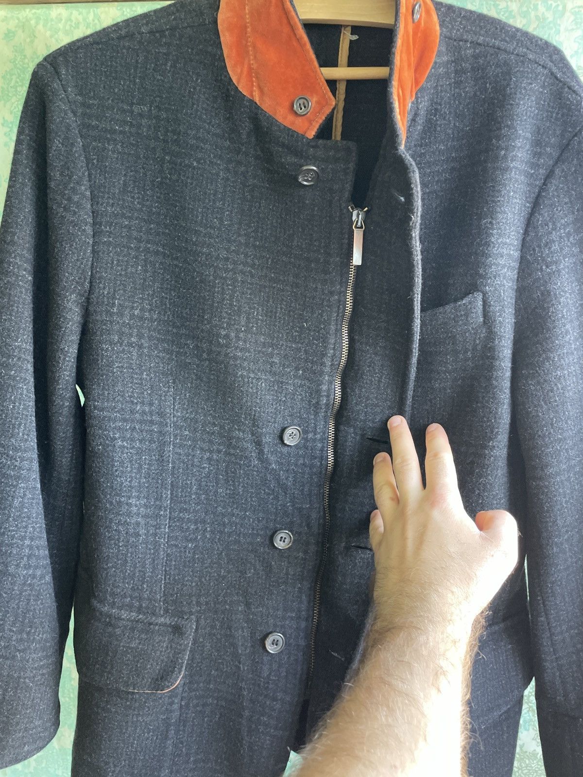 Corneliani Corneliani CC colection Men’s Formal Jacket Wool Blazer Size 52R - 18 Thumbnail
