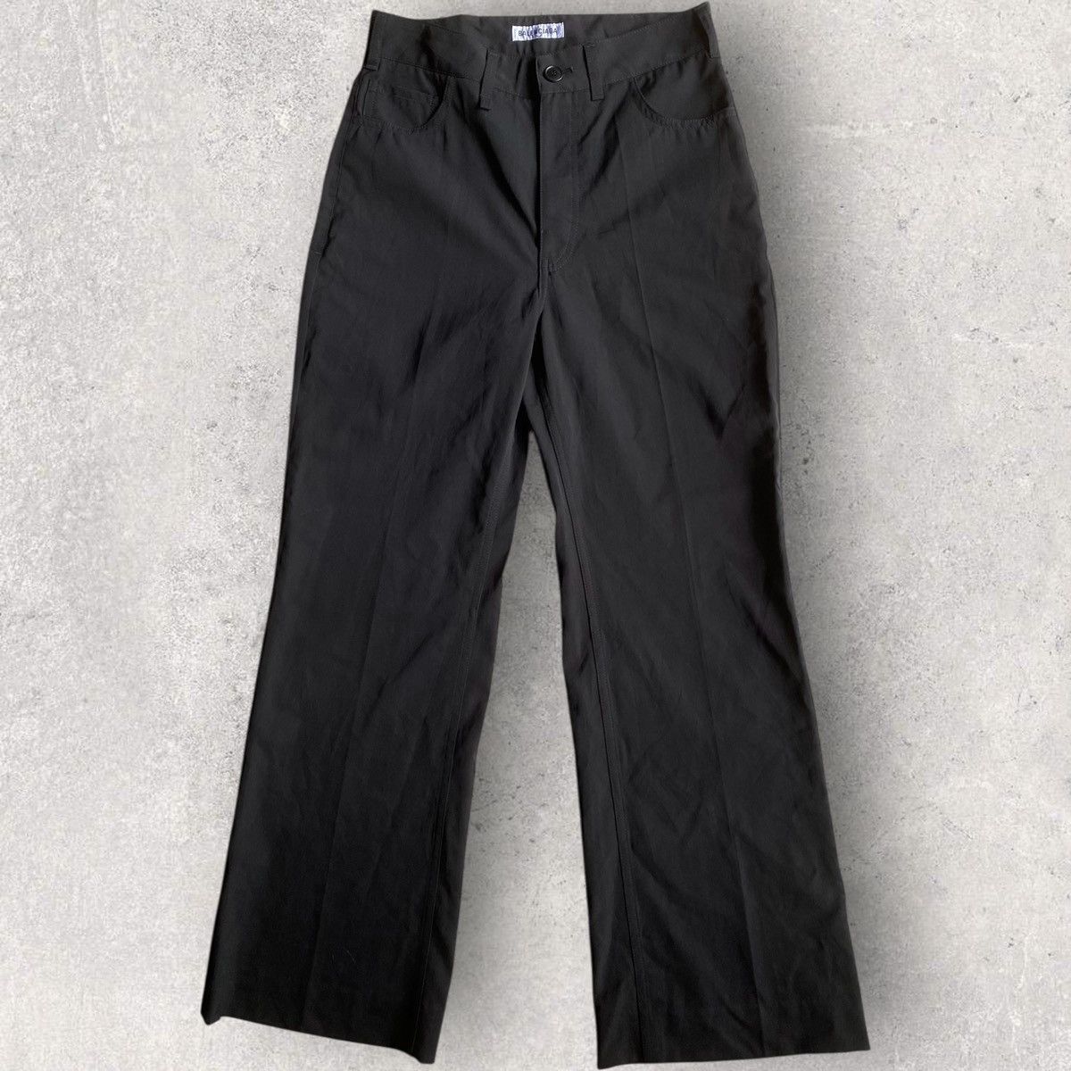Balenciaga SS21 Stretch Wool Tailor Bootcut Trousers Size 27" / US 4 / IT 40 - 1 Thumbnail