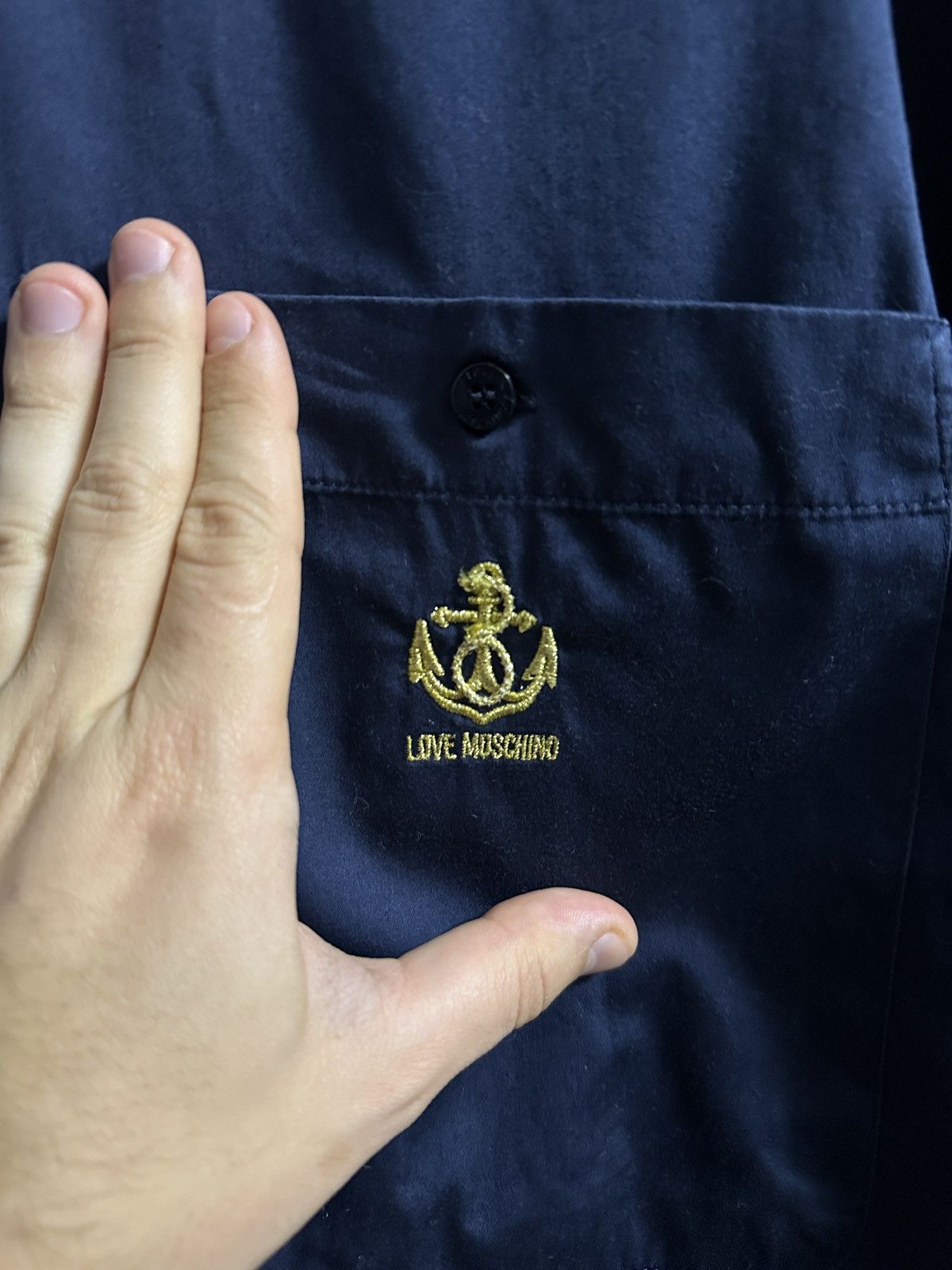 Moschino Rare Shirt Love Moschino Anchor Logo Luxury Size US M / EU 48-50 / 2 - 2 Thumbnail