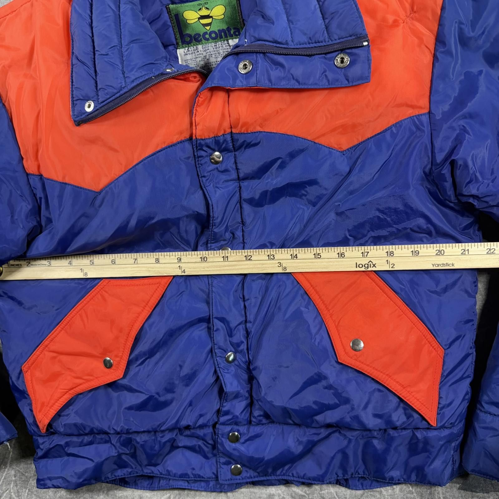 Other Beconta Jacket Men's L Blue Red Puffer Vintage Size US L / EU 52-54 / 3 - 4 Thumbnail