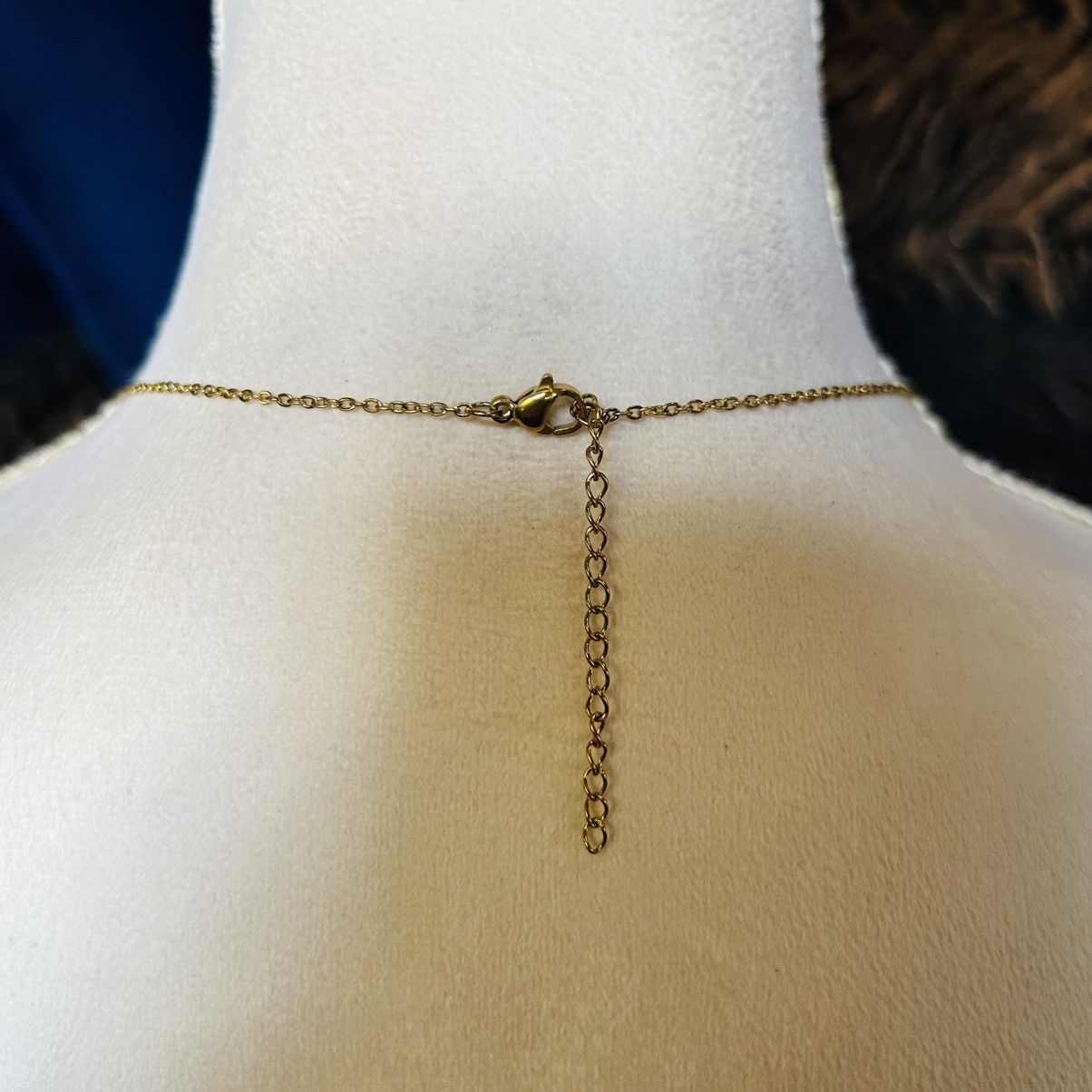 Handmade Handcrafted vintage bead crystal drop pendant necklace Size ONE SIZE - 5 Thumbnail