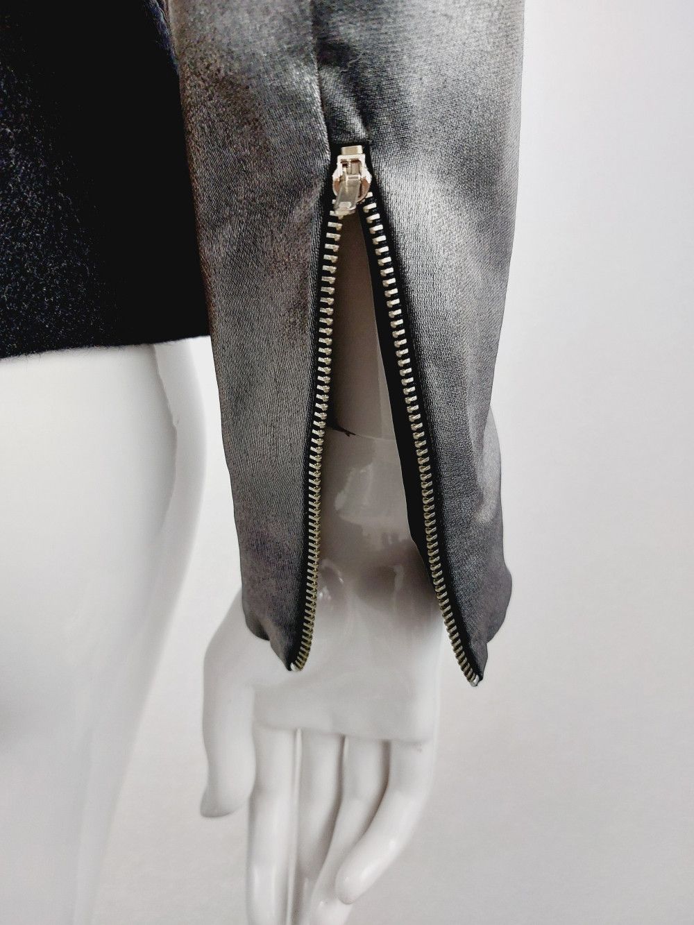 plein sud Plein Sud Faycal Amor Bust Silver Zip Zipper Wool Jacket Size M / US 6-8 / IT 42-44 - 9 Thumbnail