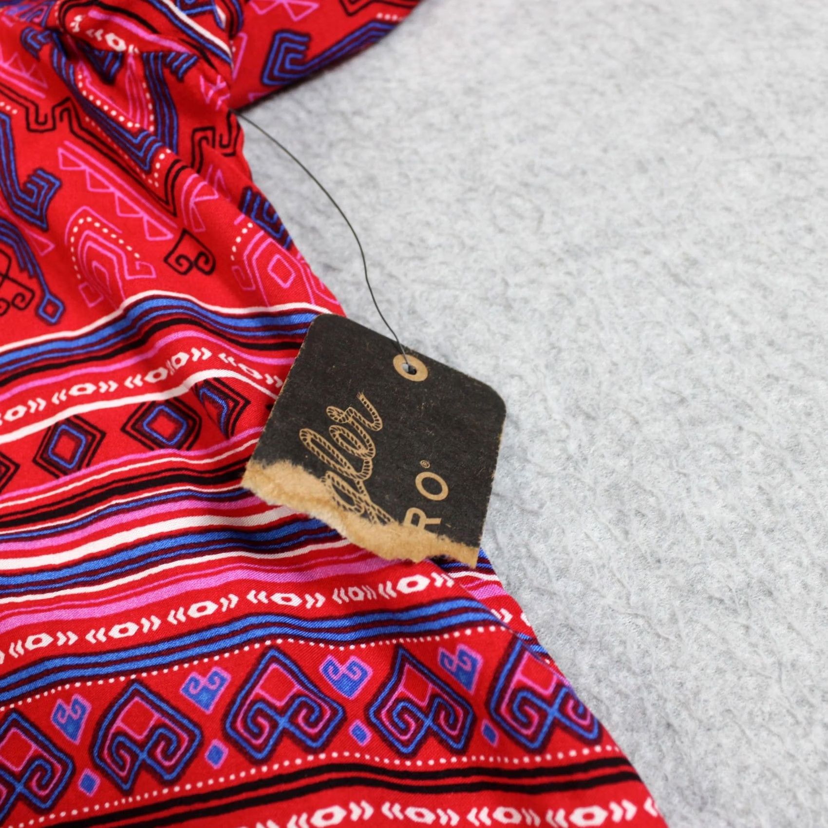 Wrangler Wrangler Retro Shirt Women XL Red Stripe Bohemian Western Balloon Sleeve Button Front Blouse Size XL / US 12-14 / IT 48-50 - 5 Thumbnail